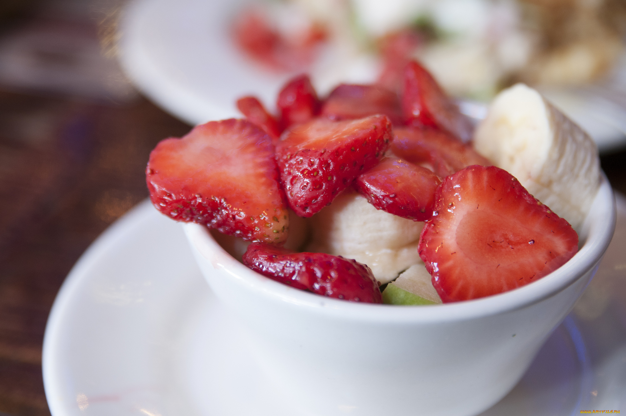 еда, мороженое, , десерты, фрукты, банан, клубника