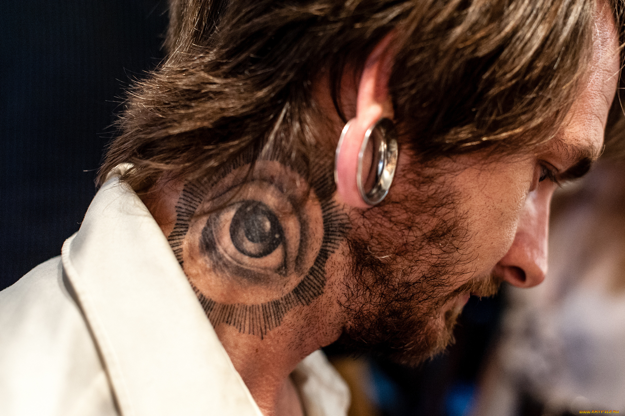 мужчины, -, unsort, тоннель, глаз, тату