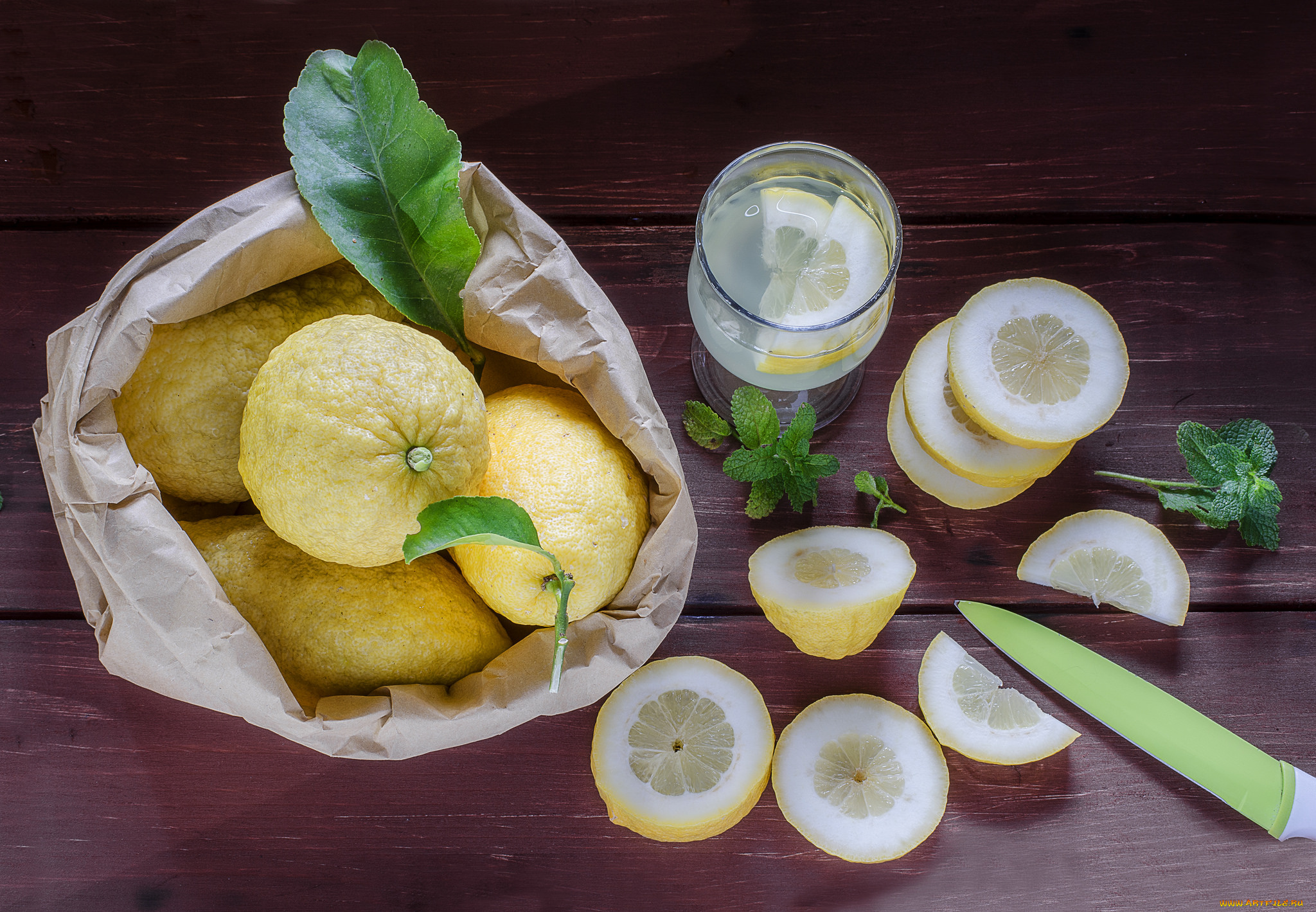 еда, цитрусы, лимоны