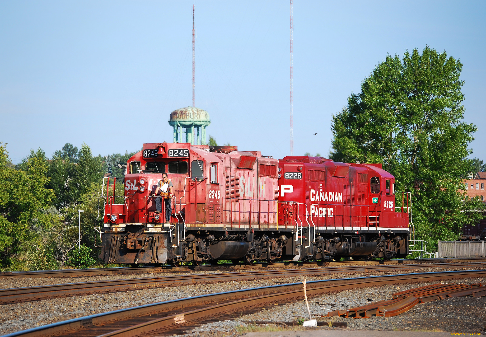 техника, поезда, локомотив, рельсы