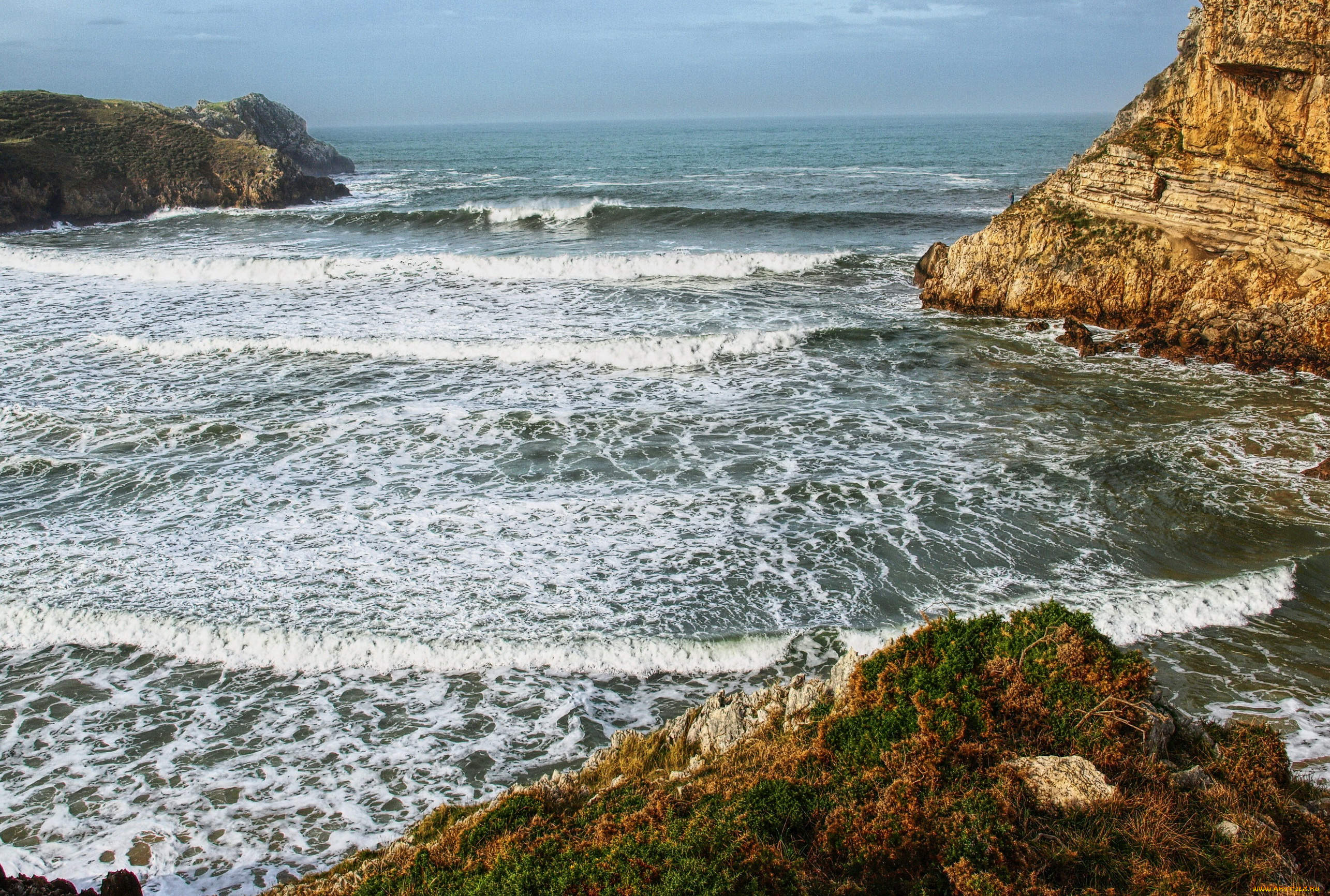 испания, , кантабрия, природа, побережье, испания, скалы, кантабрия, море