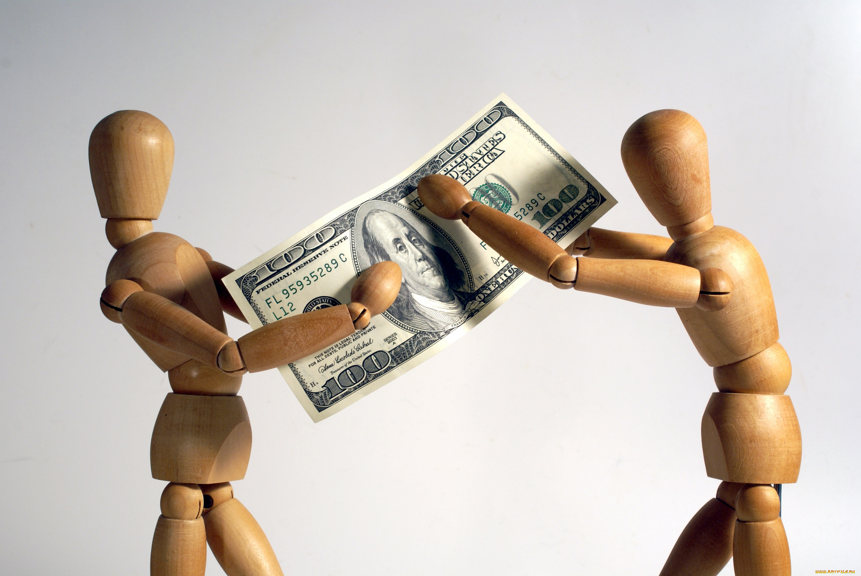 разное, золото, , купюры, , монеты, деньги, доллор, держат, деревянные, банкнота, куклы