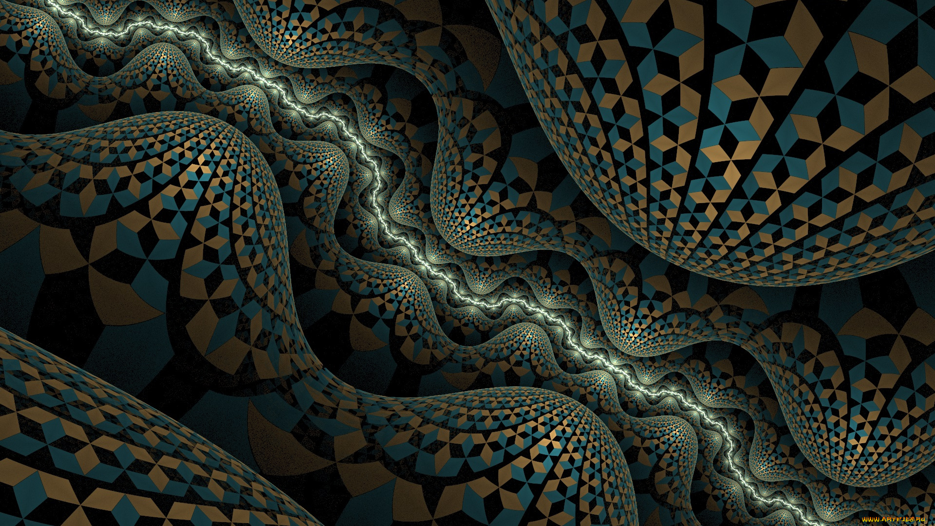 3д, графика, фракталы, , fractal, цвета, фон, узор