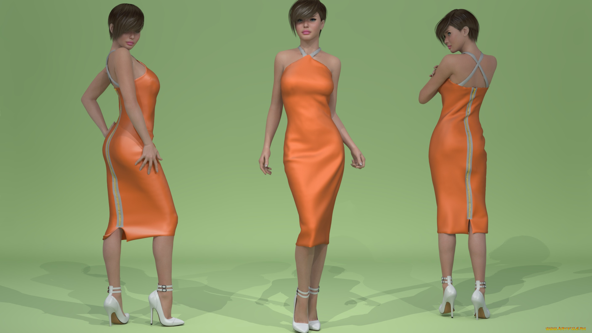 3д, графика, люди, , people, фон, взгляд, девушки