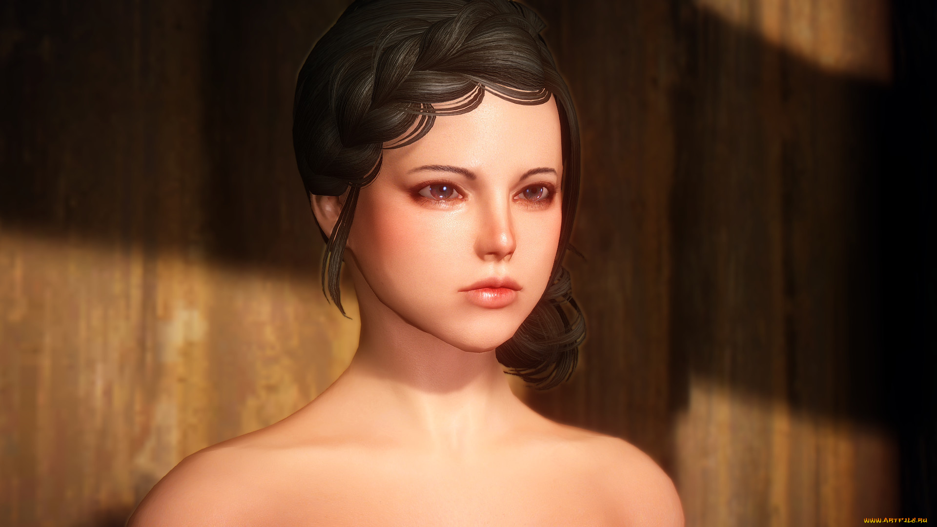3д, графика, портрет, , portraits, фон, взгляд, девушка