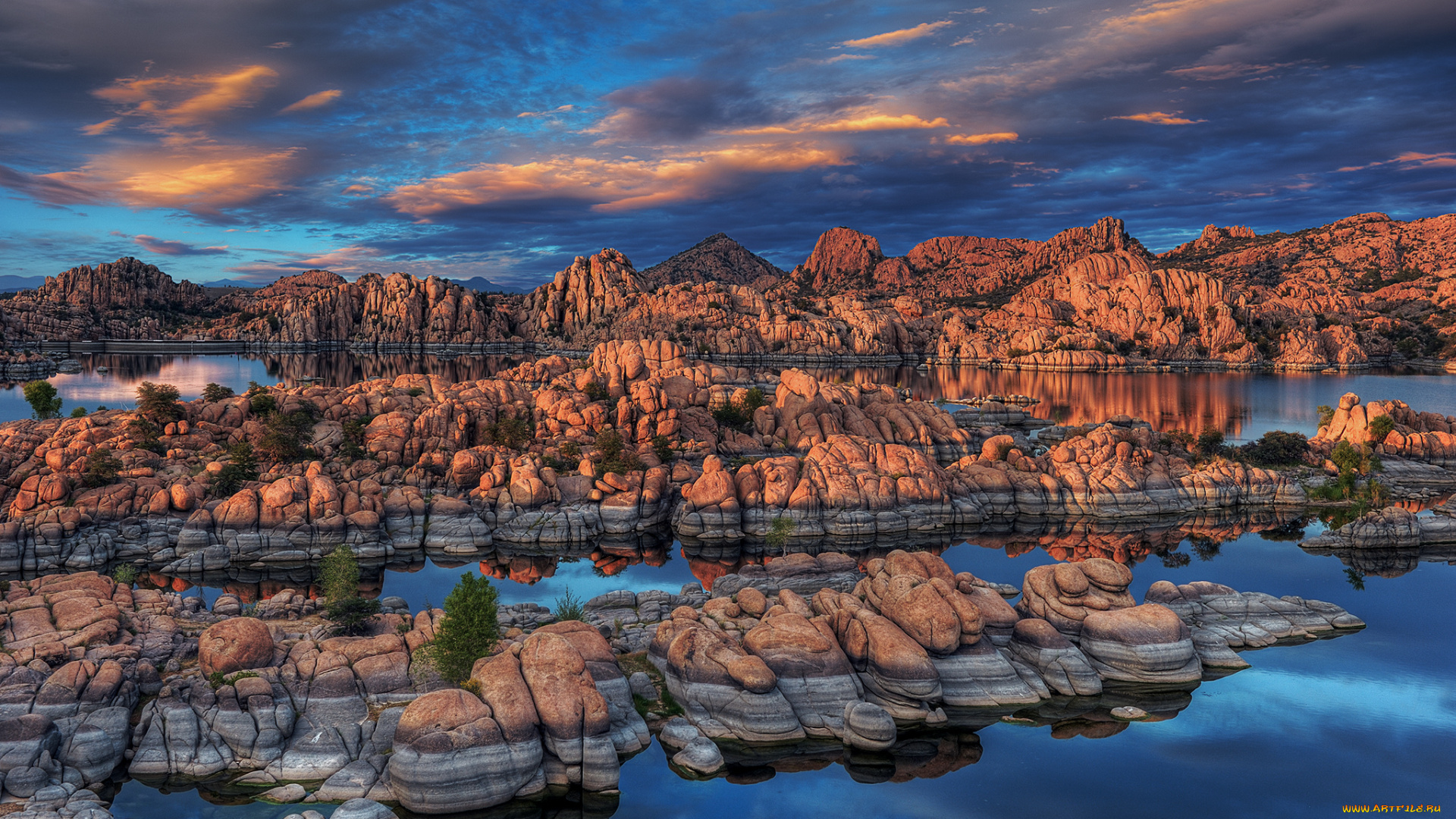 природа, побережье, залив, скалы