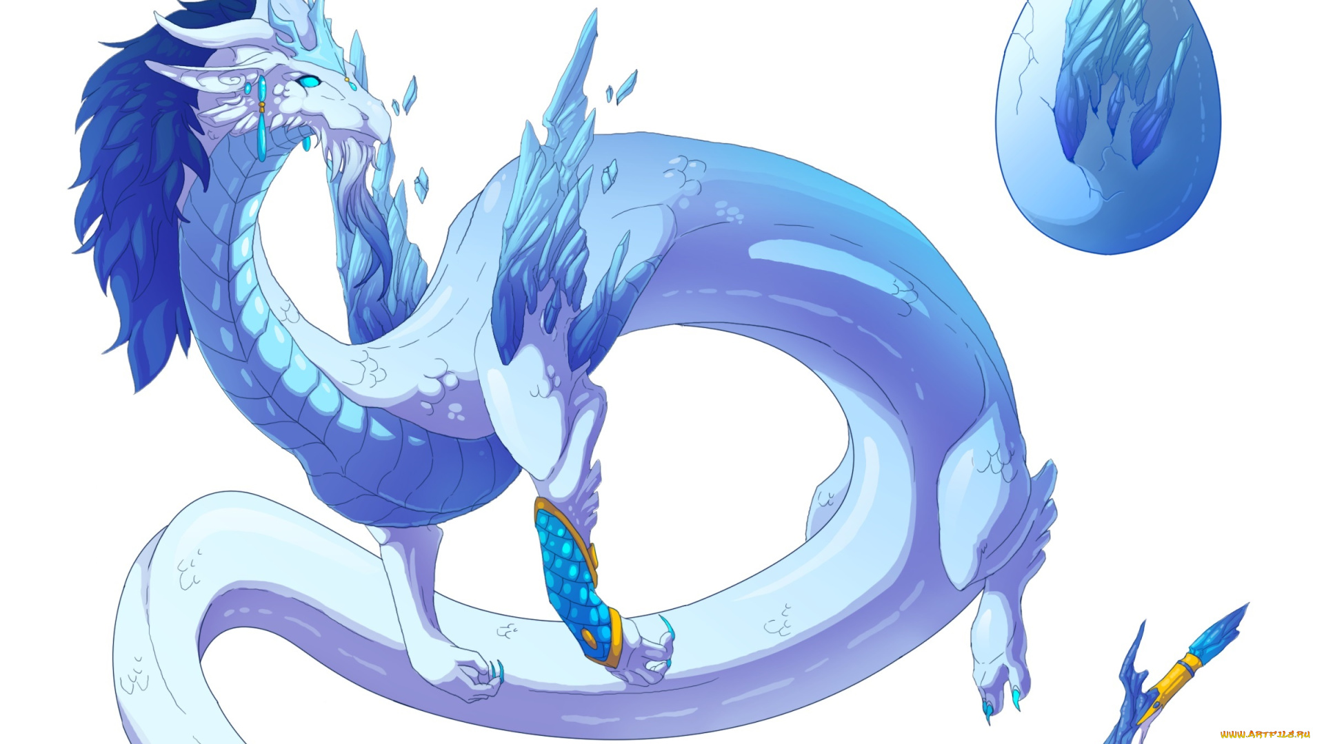 рисованное, животные, , сказочные, , мифические, фон, дракон