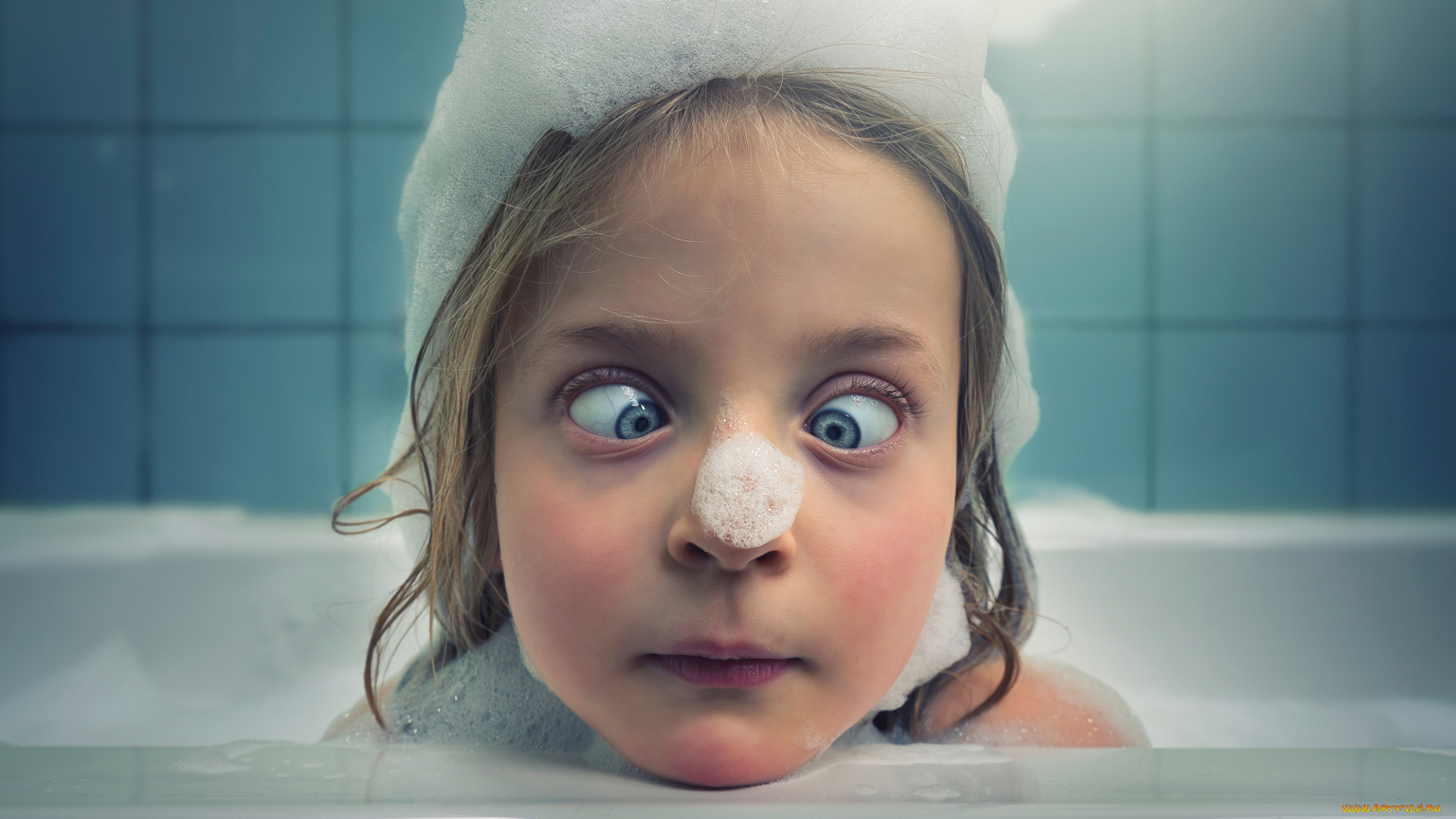юмор, и, приколы, девочка, ванна, пена