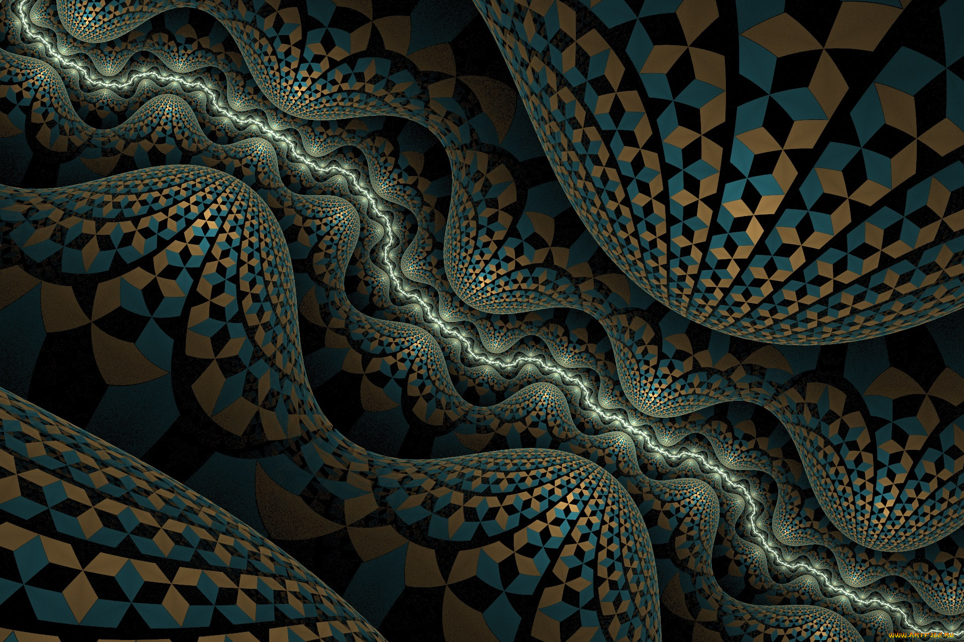 3д, графика, фракталы, , fractal, цвета, фон, узор
