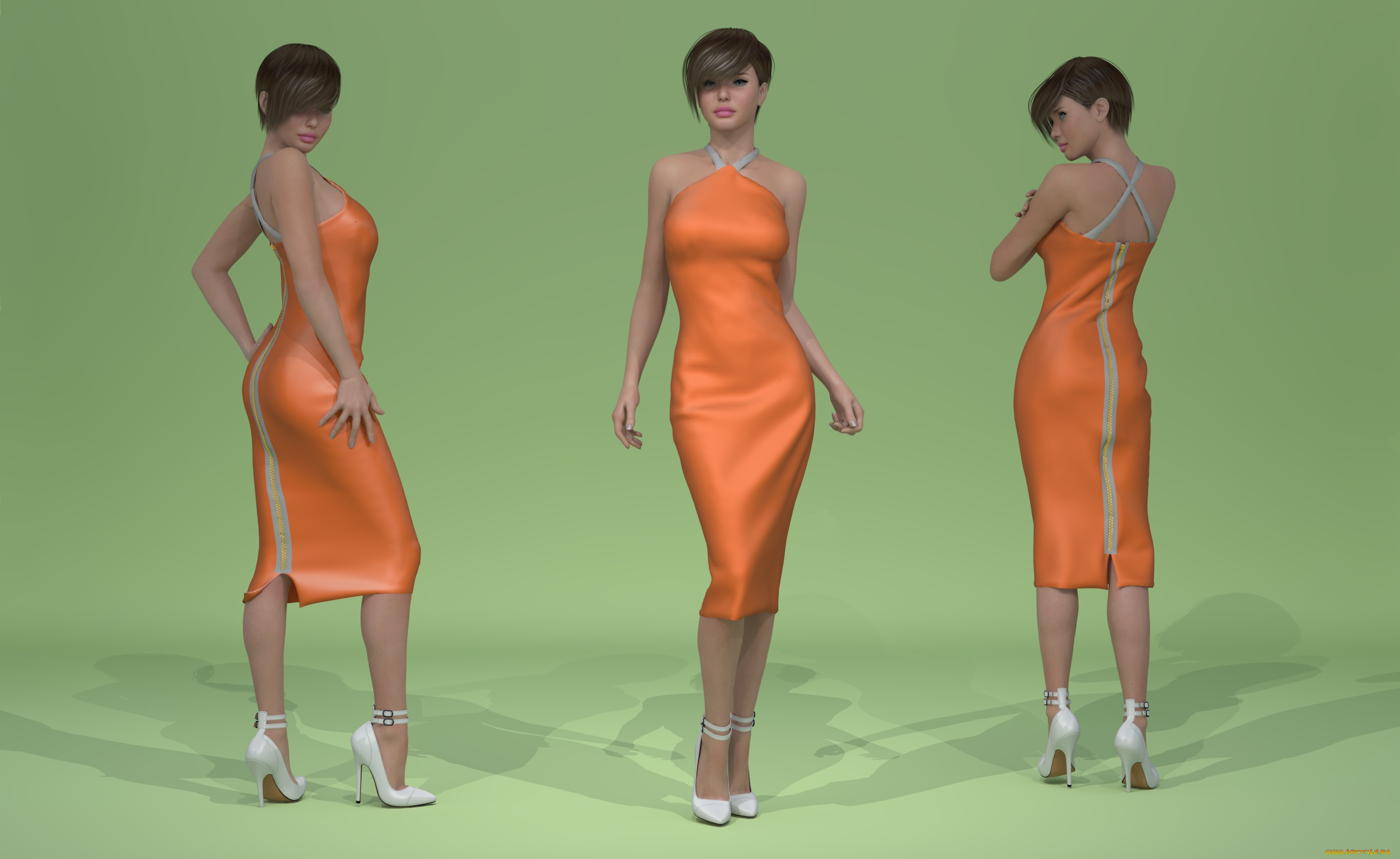 3д, графика, люди, , people, фон, взгляд, девушки