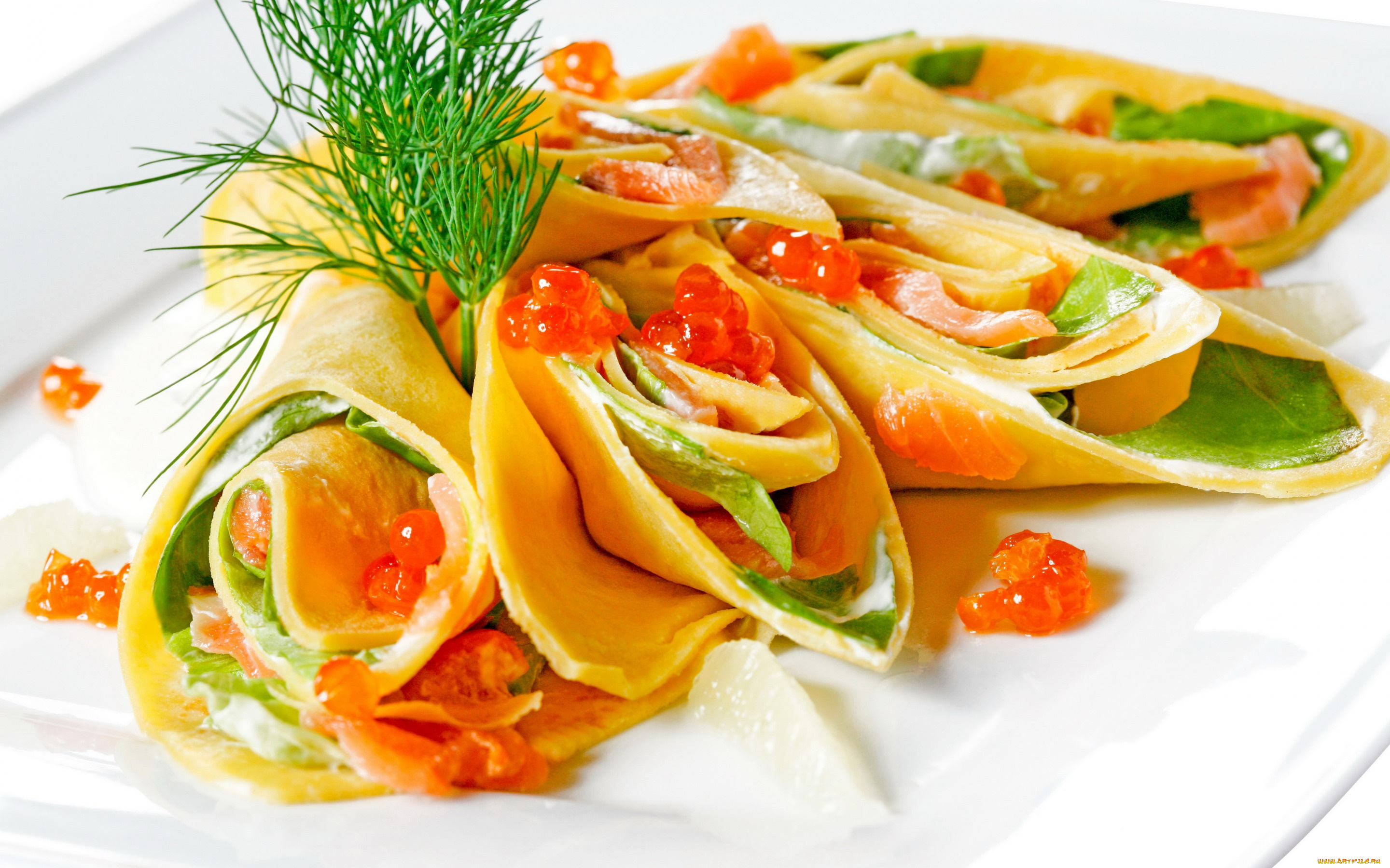 еда, блины, , оладьи, рыба, зелень, икра