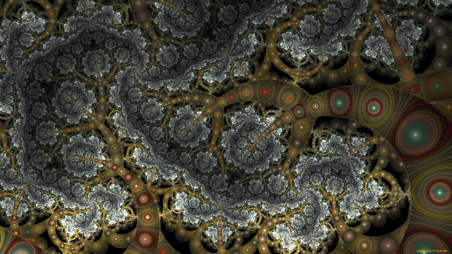 3д, графика, фракталы, , fractal, цвета, фон, узор