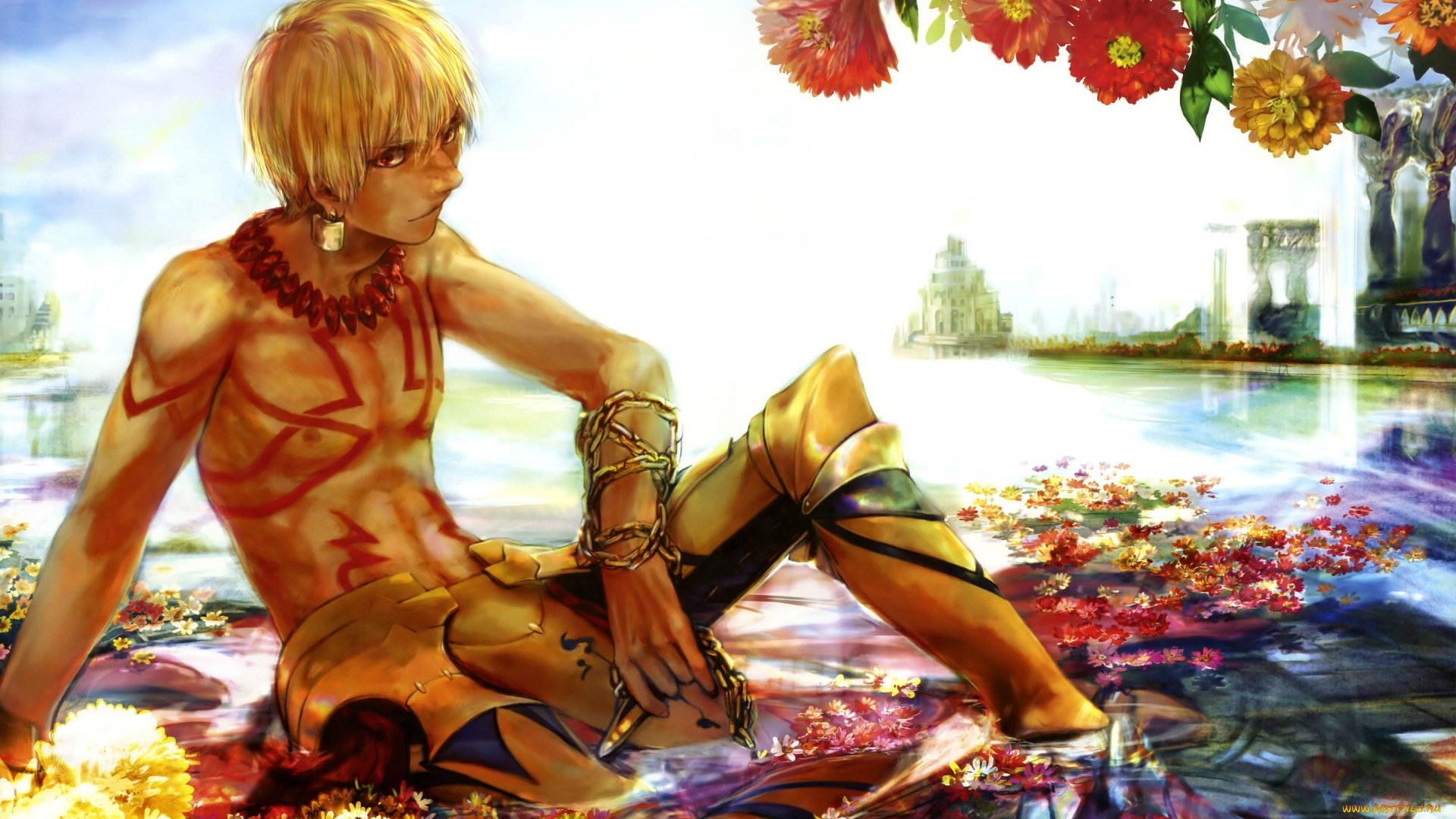 аниме, fate, zero, арчер, гильгамеш