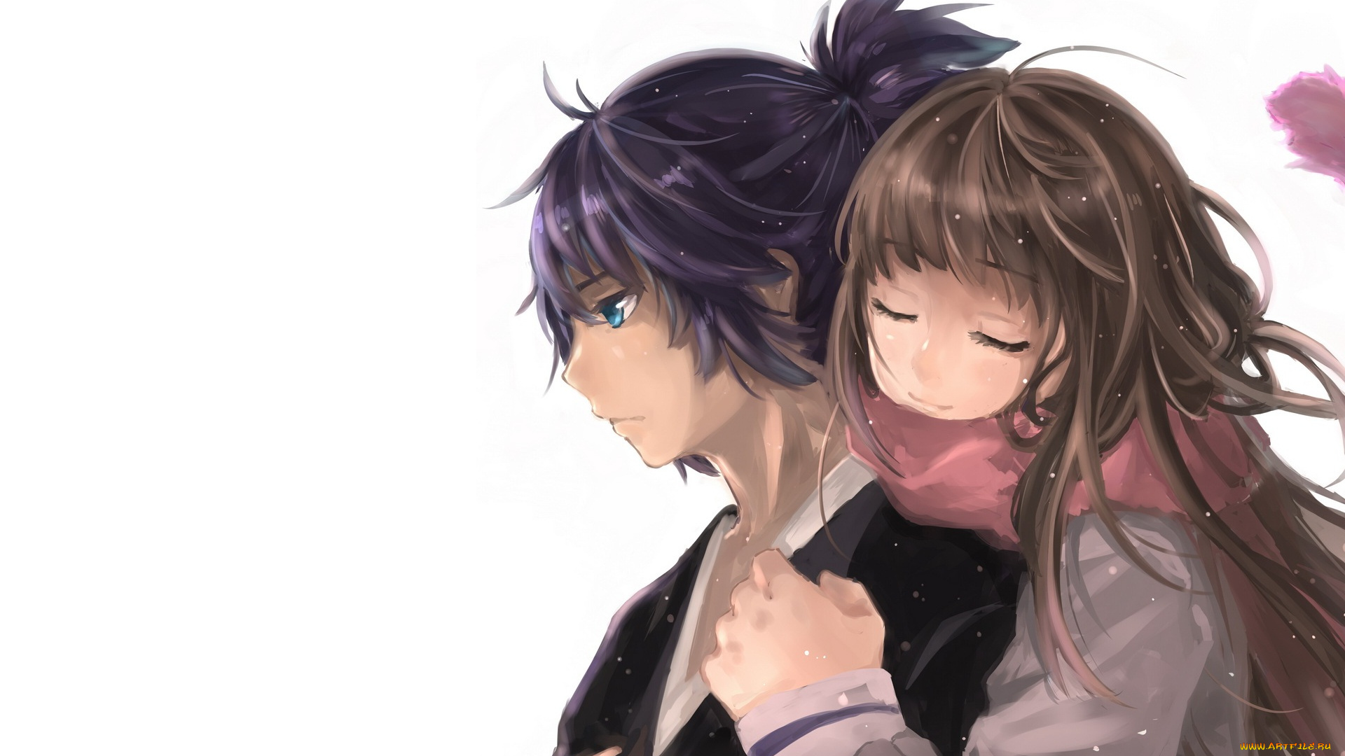 аниме, noragami, хиёри, Ято, арт