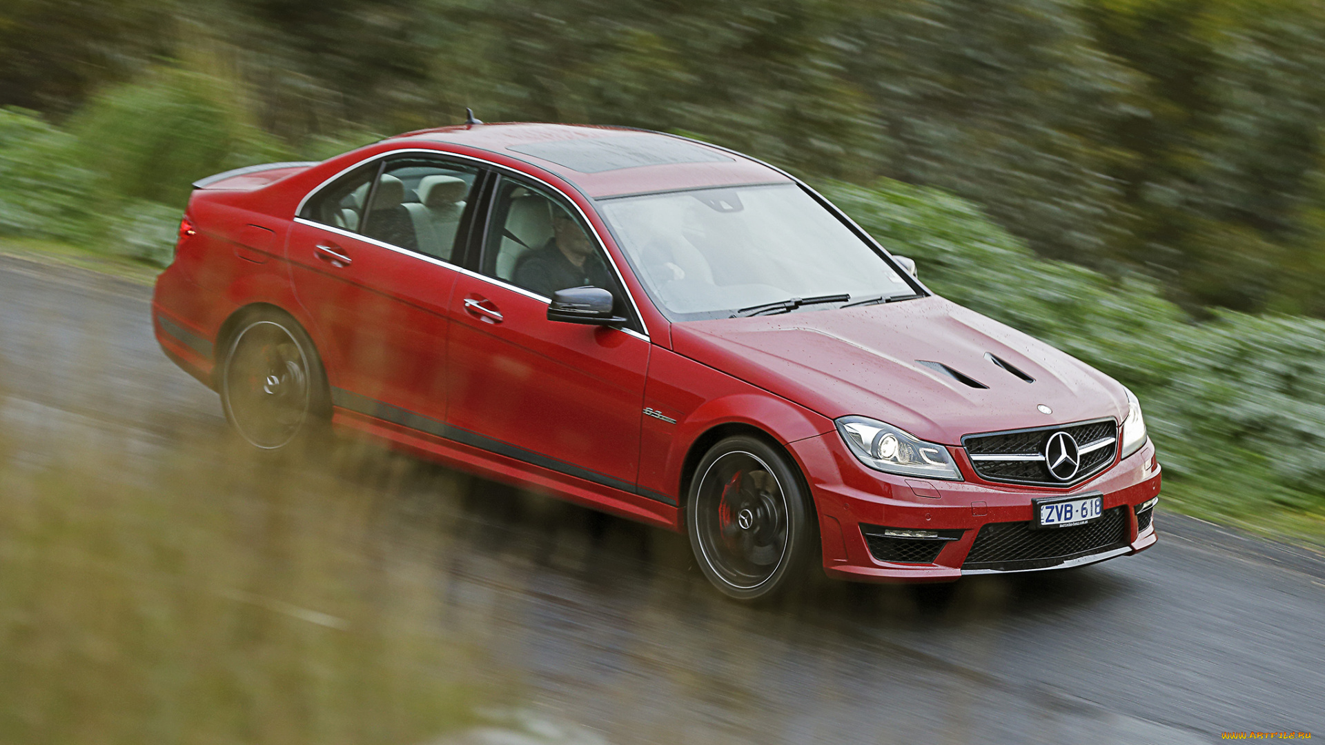 автомобили, mercedes-benz, c, 63, amg, edition, 507, au-spec, w204, 2013г, красный