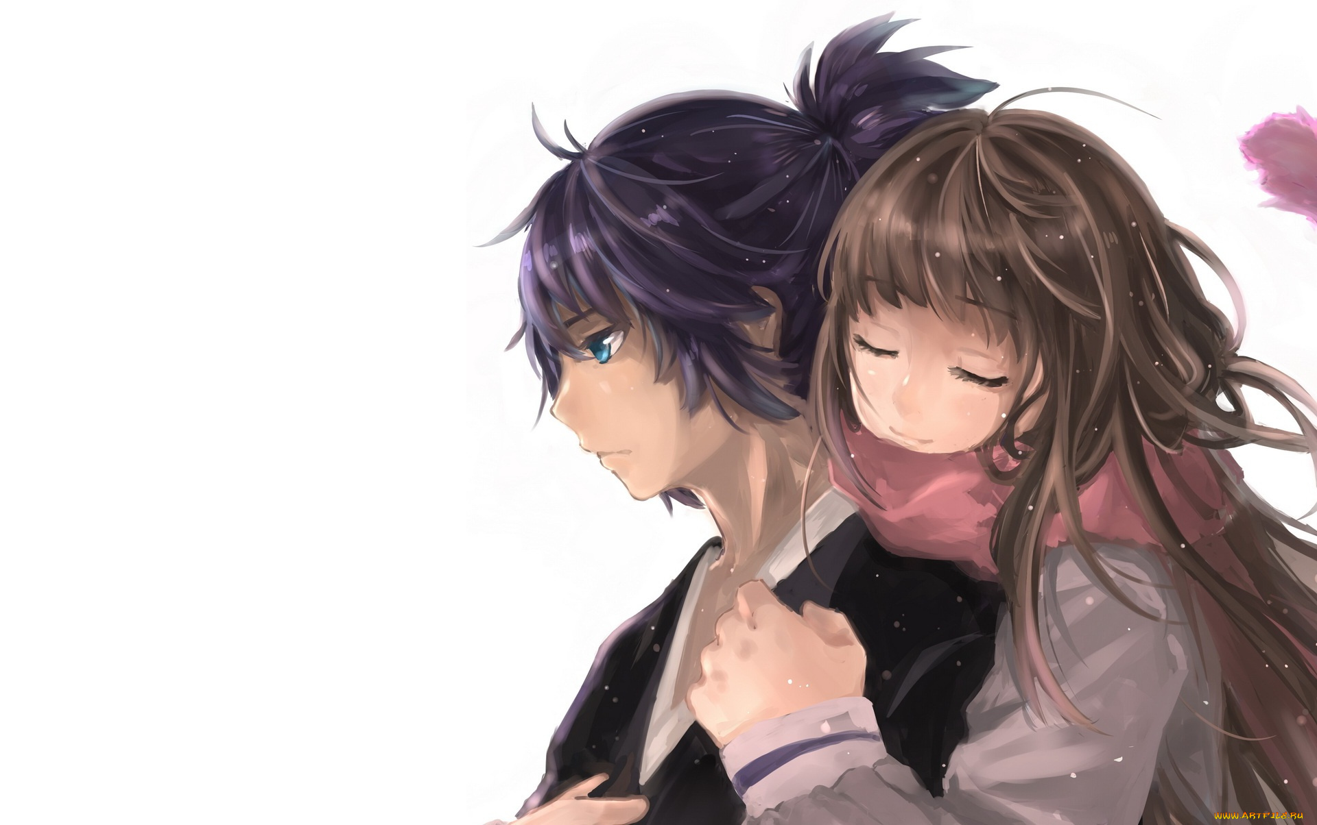 аниме, noragami, хиёри, Ято, арт