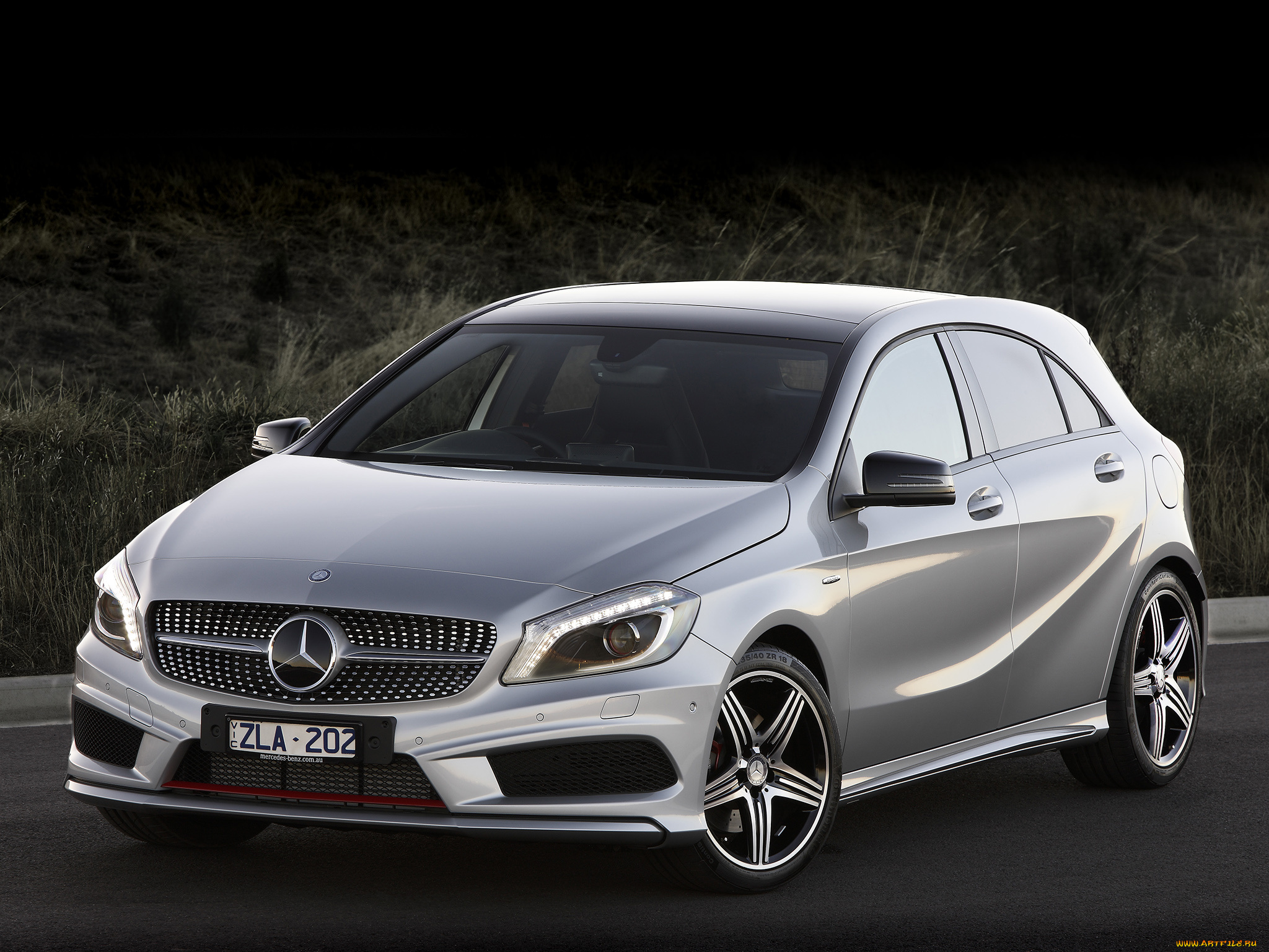 автомобили, mercedes-benz, a, 250, amg, sport, package, au-spec, w176, серый