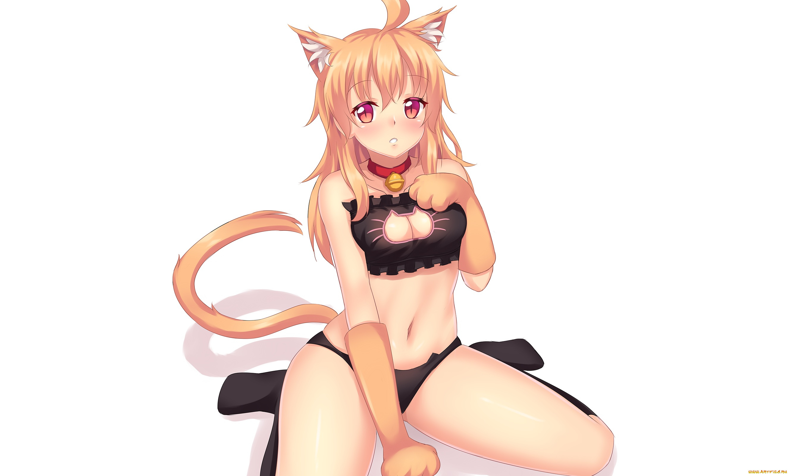 автор, , fast-runner-2024, аниме, животные, , существа, рыжая, киса, девушка