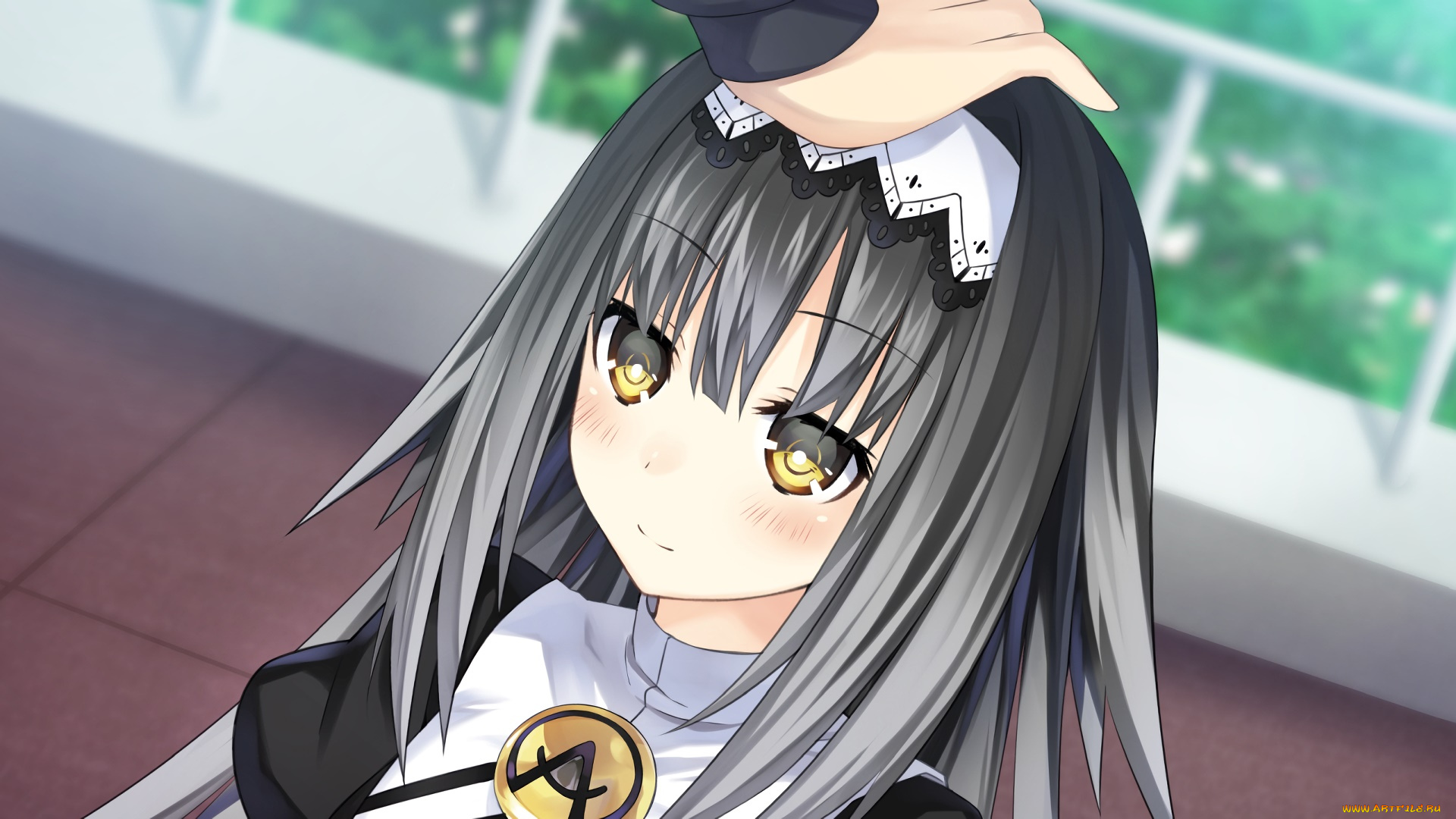 аниме, date, a, live, фон, взгляд, девушка