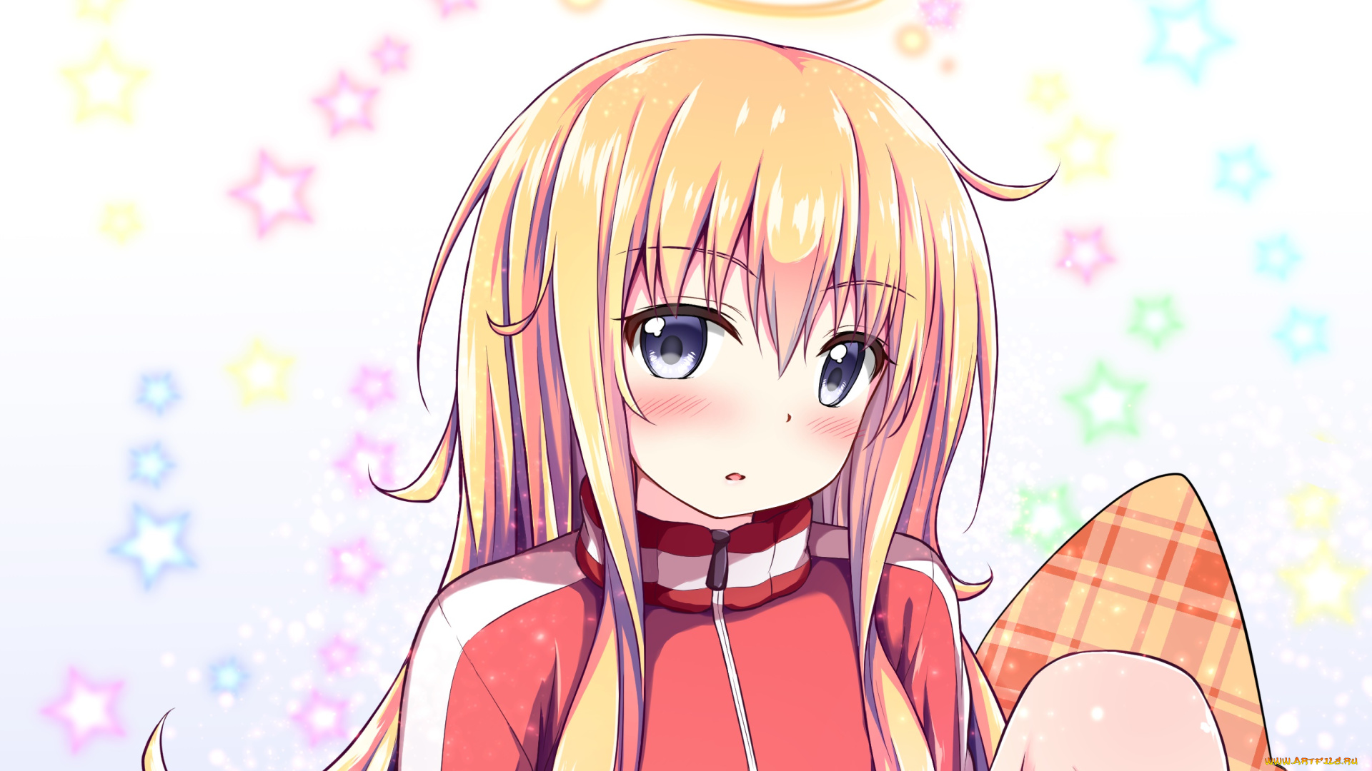 аниме, gabriel, dropout, фон, взгляд, девушка