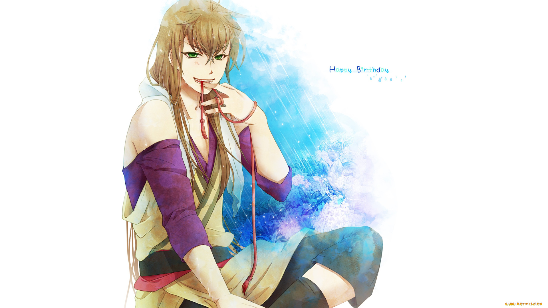 аниме, hakuouki, toudou, heisuke