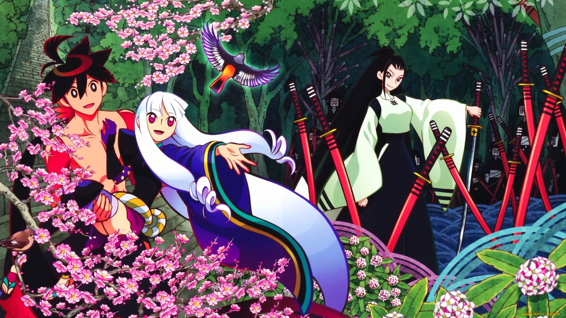 аниме, katanagatari, персонажи