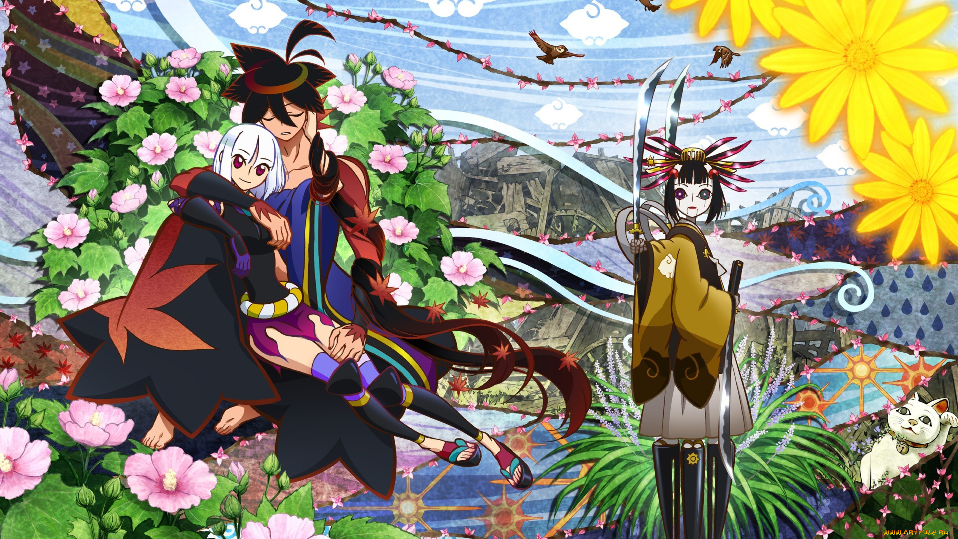 аниме, katanagatari, персонажи