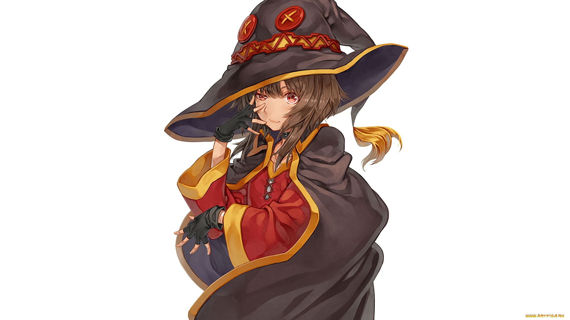 аниме, kono, subarashii, sekai, ni, shukufuku, wo, фон, взгляд, девушка