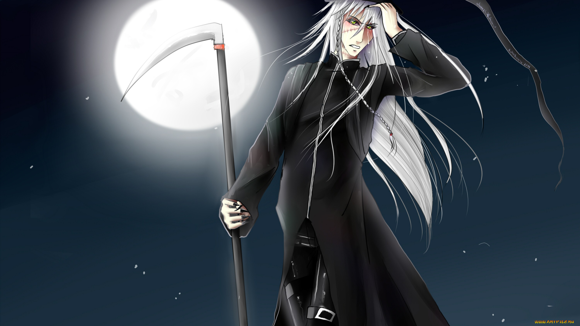 аниме, kuroshitsuji, undertaker