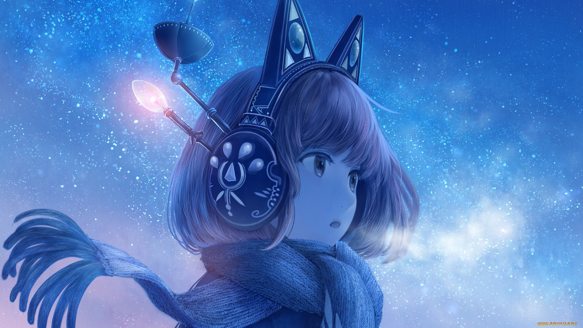 аниме, оружие, , техника, , технологии, девушка, взгляд, фон