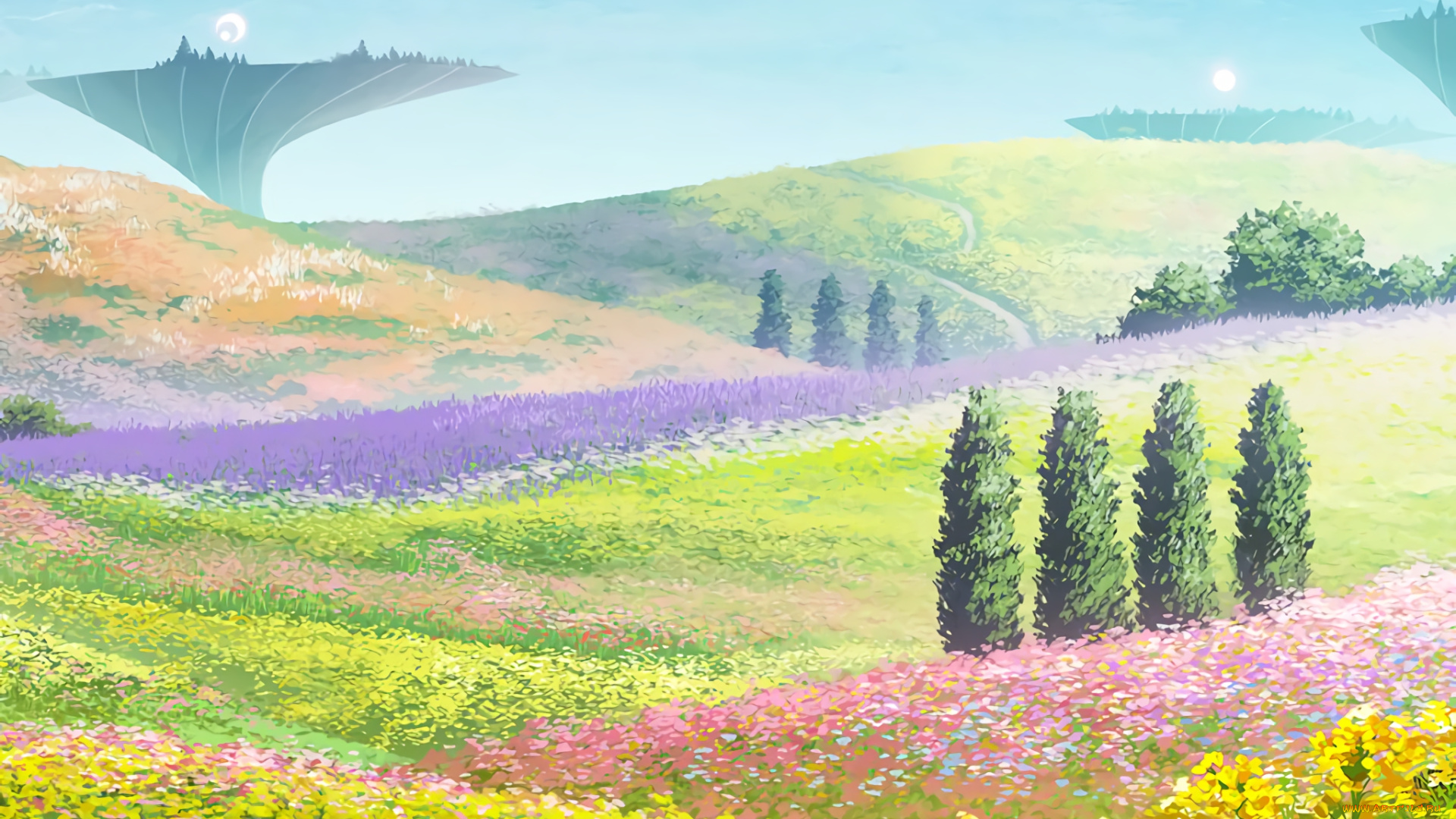 аниме, sword, art, online, поле