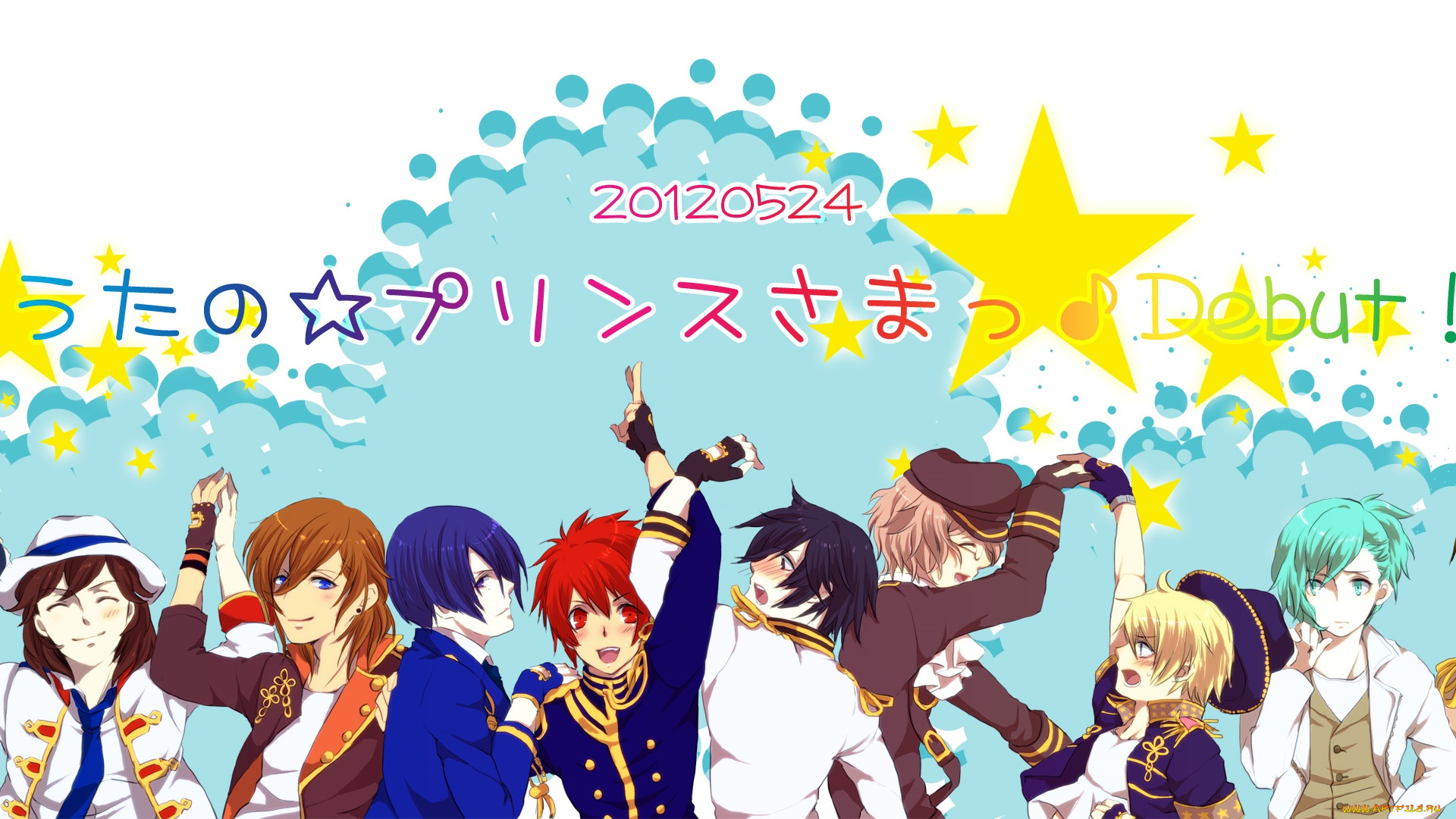 аниме, uta, no, prince-sama, парни