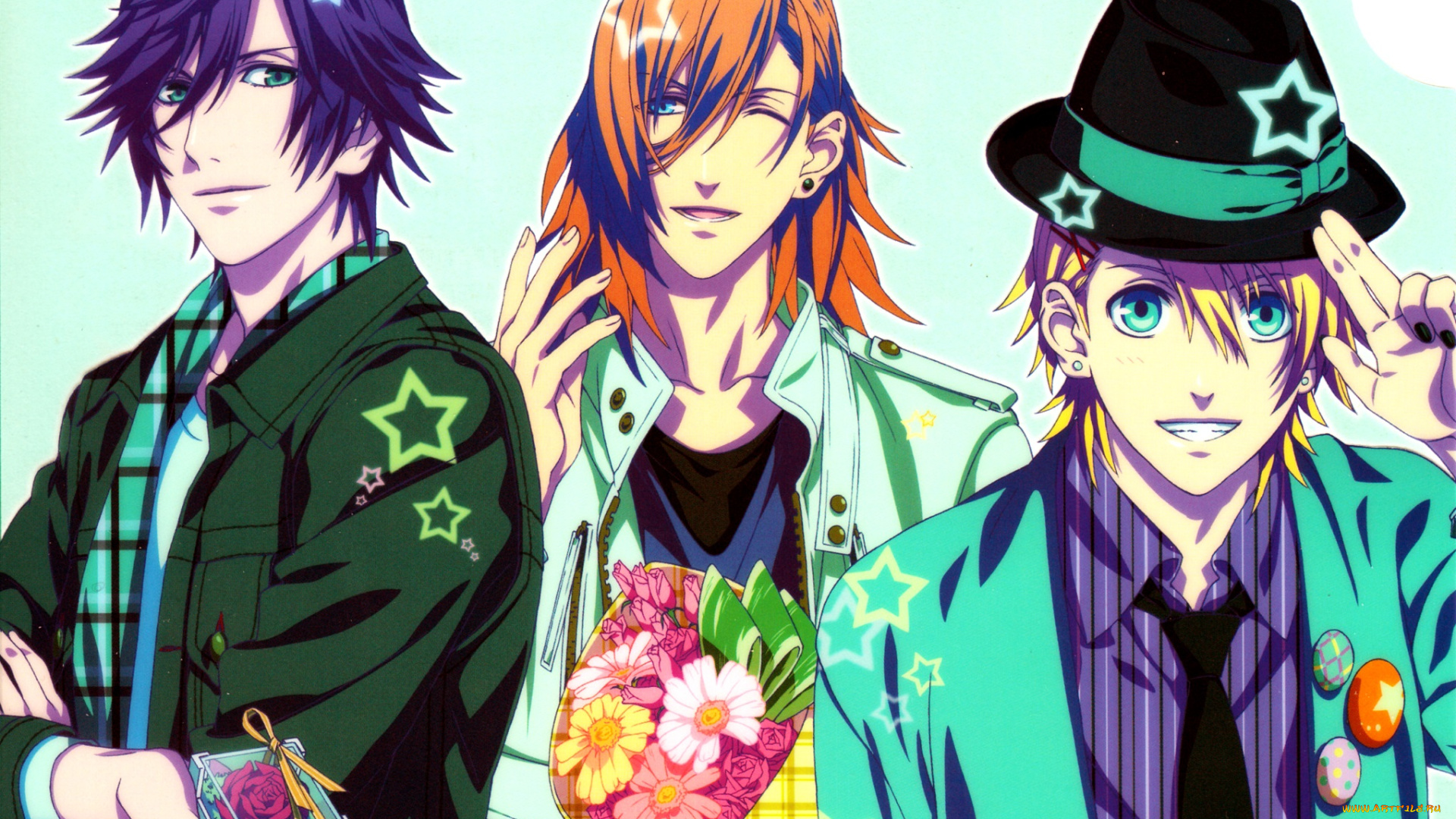 аниме, uta, no, prince-sama, парни