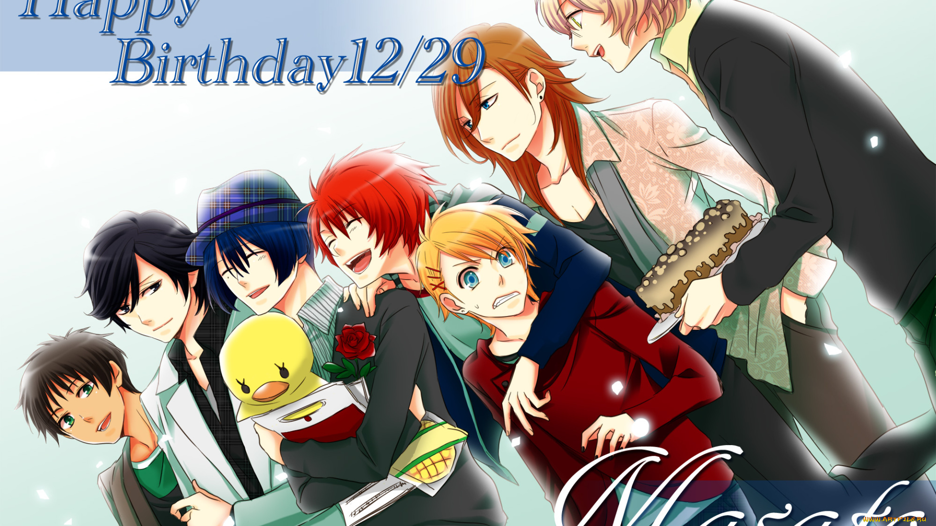 аниме, uta, no, prince-sama, парни