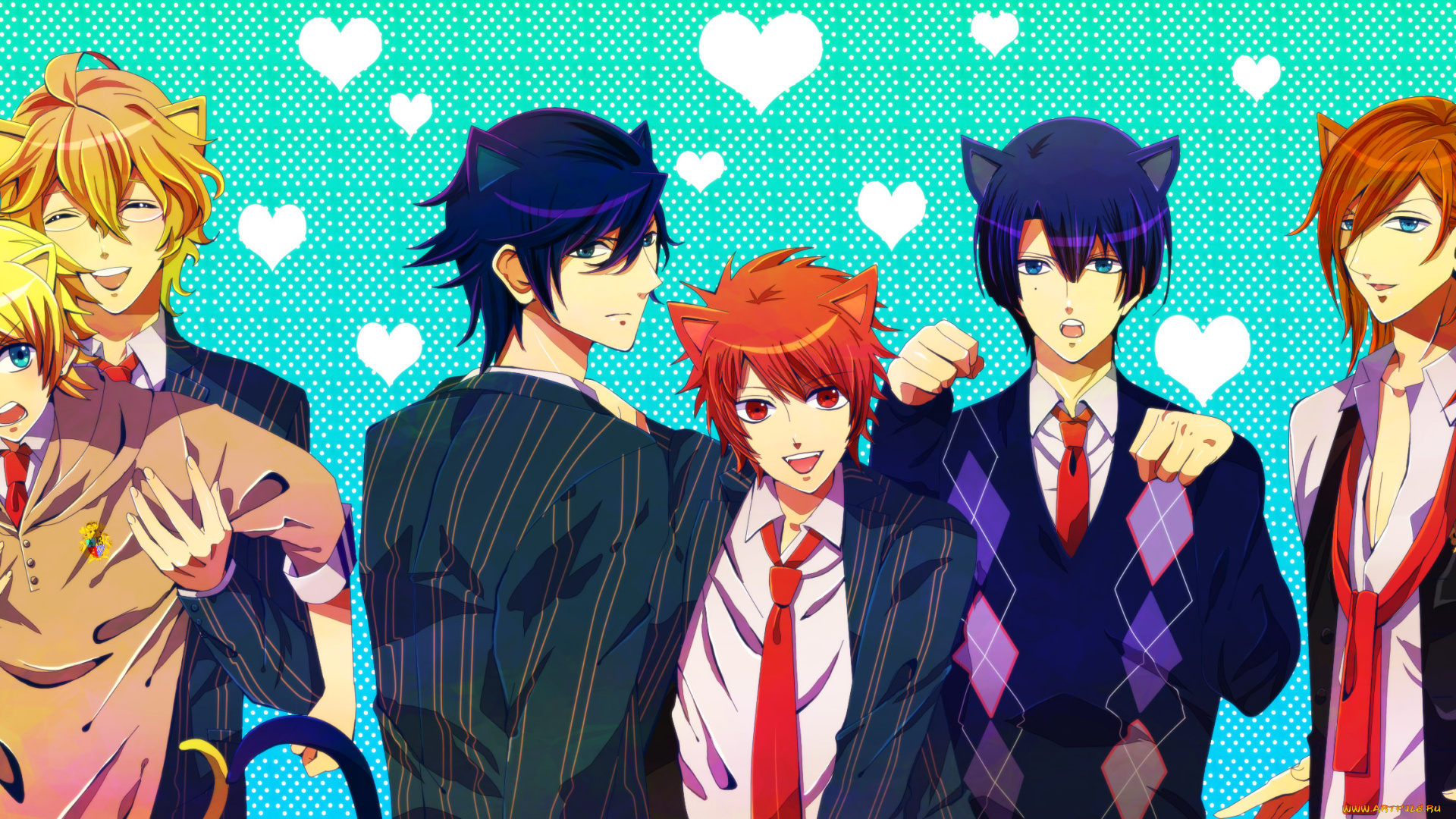 аниме, uta, no, prince-sama, парни