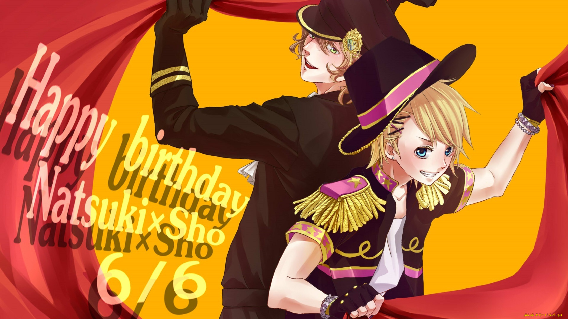 аниме, uta, no, prince-sama, парни