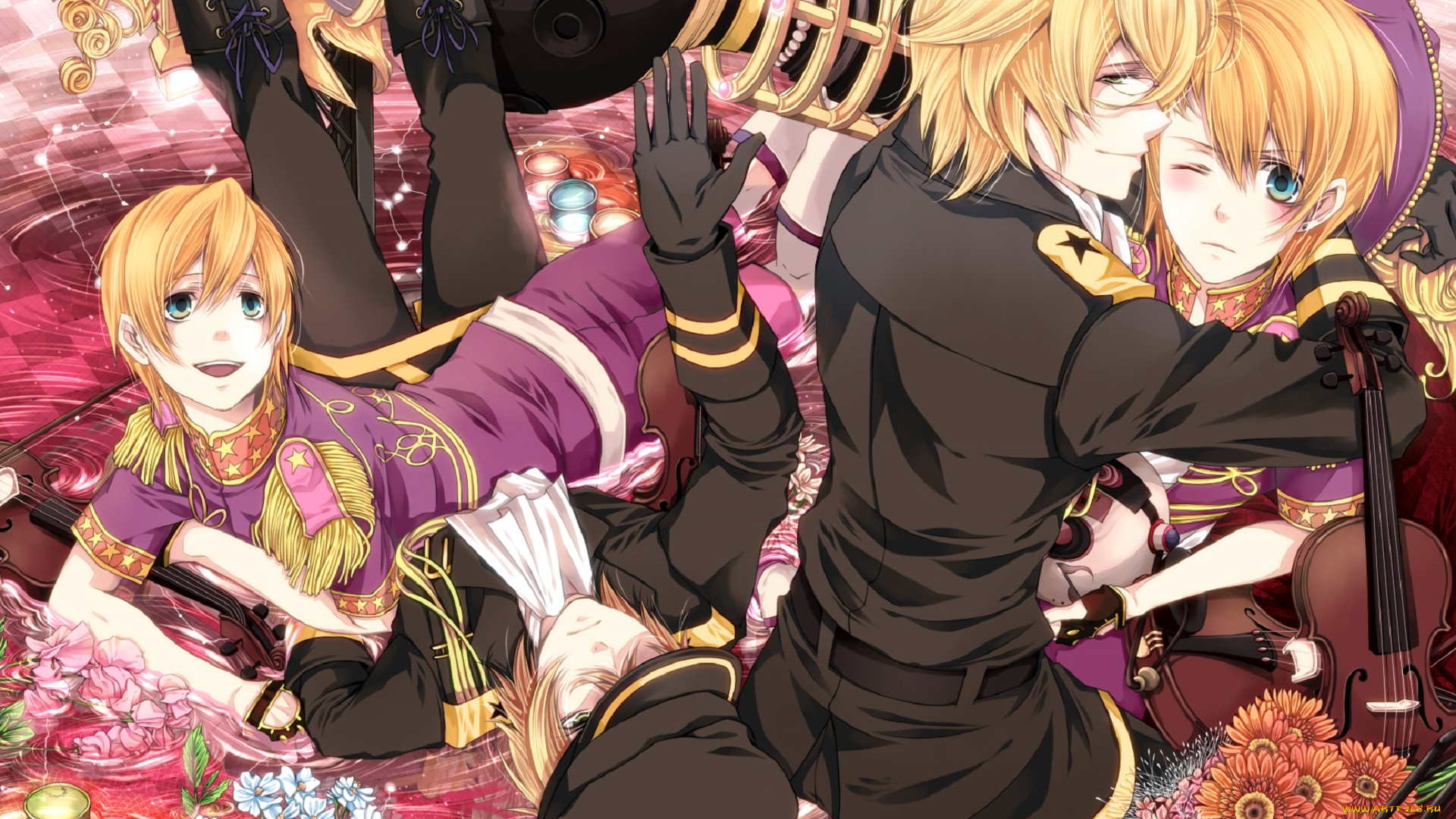 аниме, uta, no, prince-sama, парни