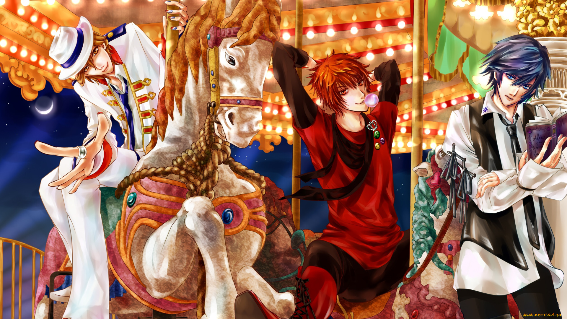 аниме, uta, no, prince-sama, парни