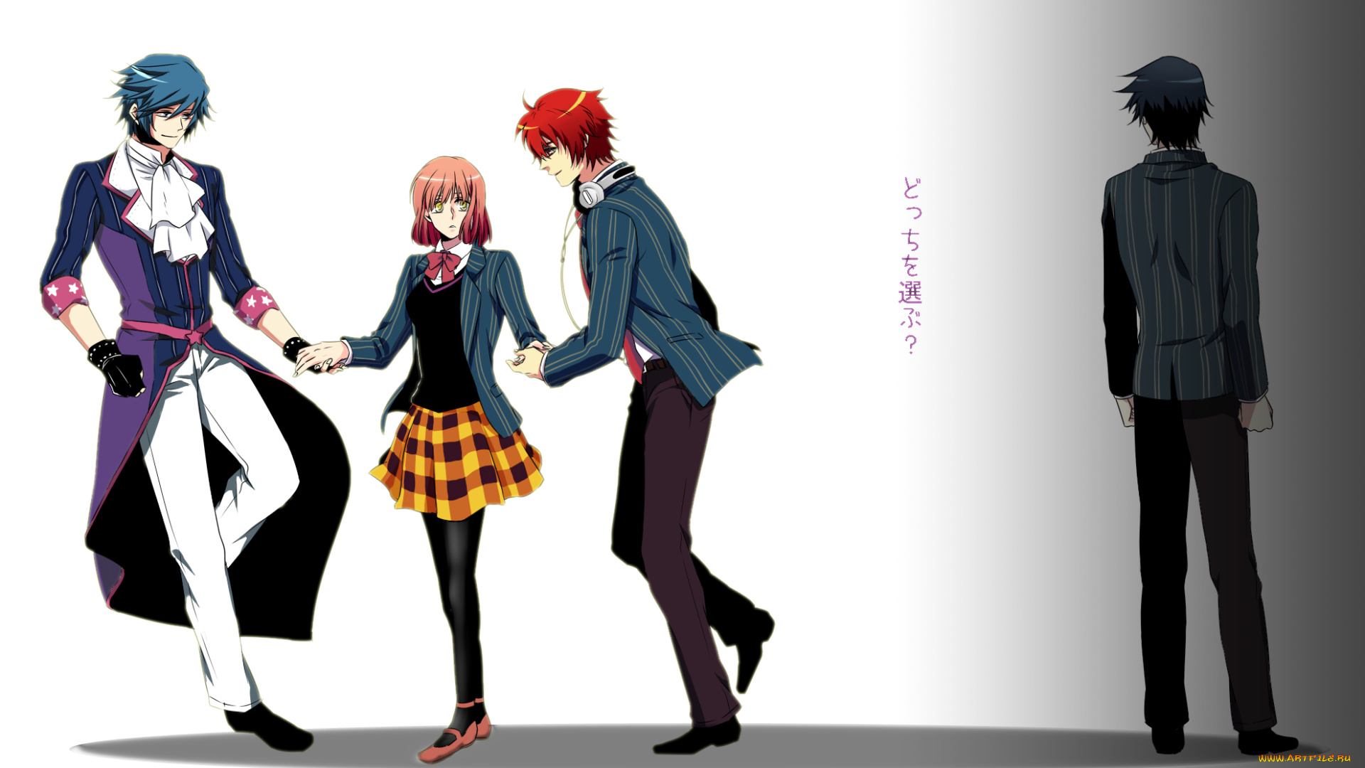 аниме, uta, no, prince-sama, парни, девушка