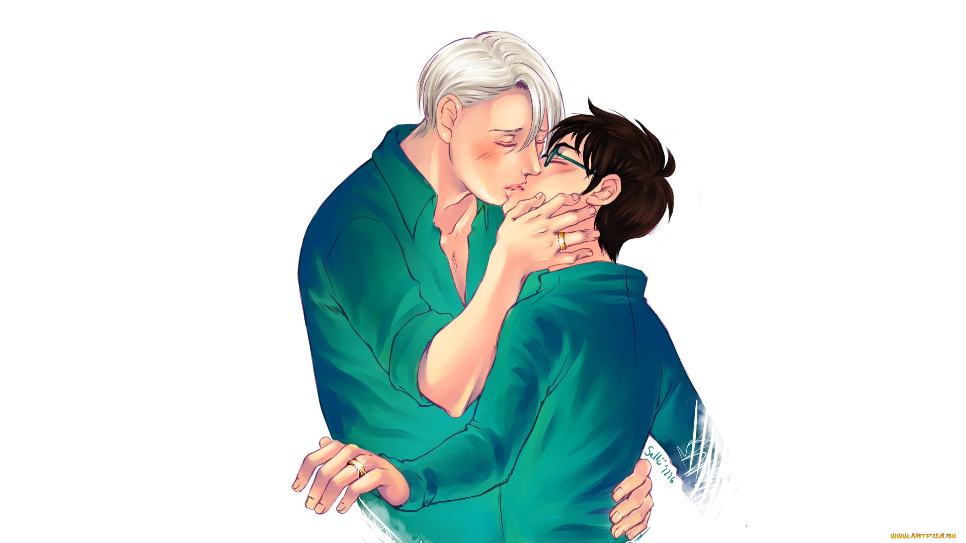 аниме, yuri, on, ice, виктор, никифоров, юри, катсуки, yuri, on, ice, арт, юрий, на, льду