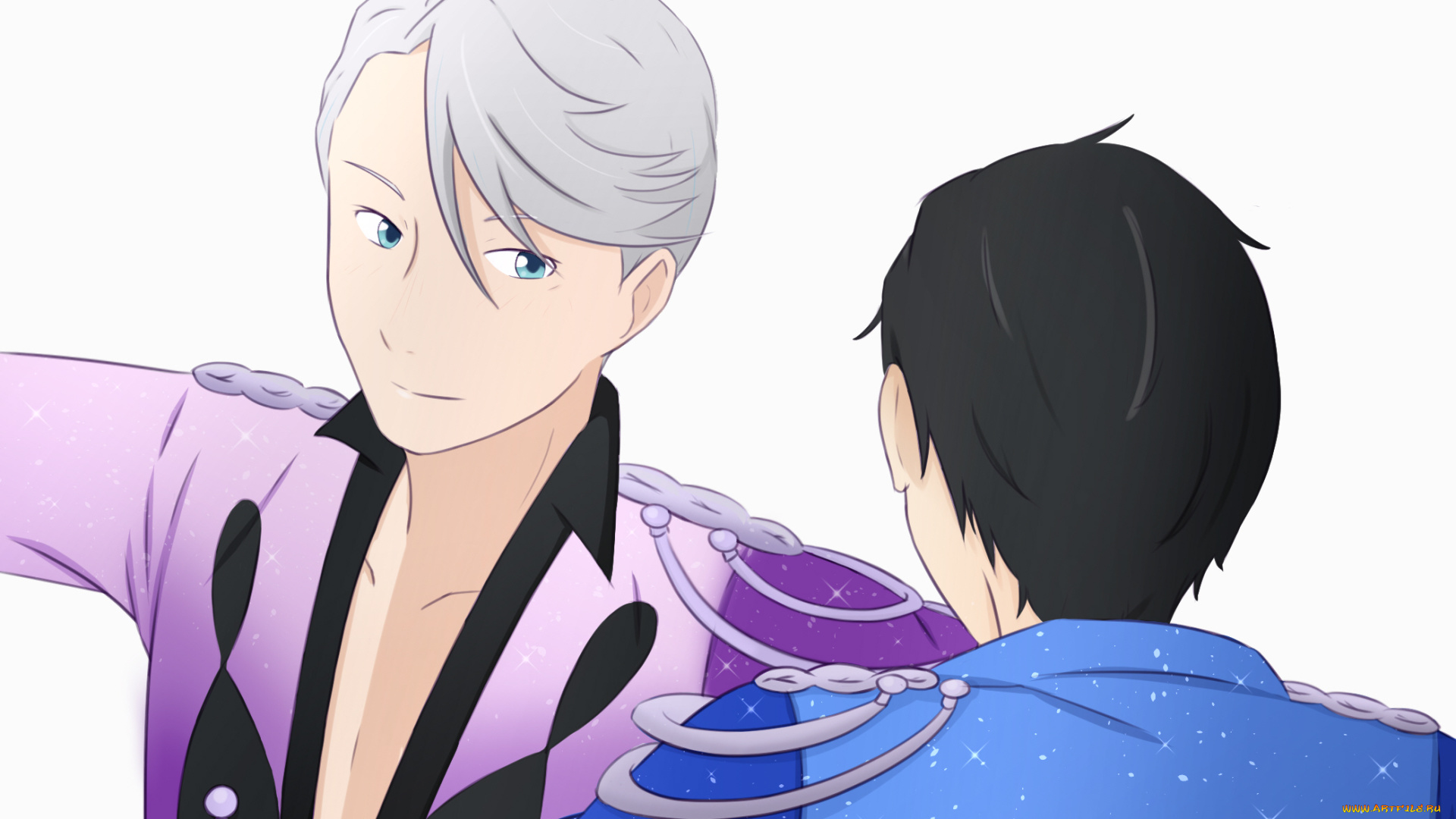 аниме, yuri, on, ice, юри, катсуки, виктор, никифоров