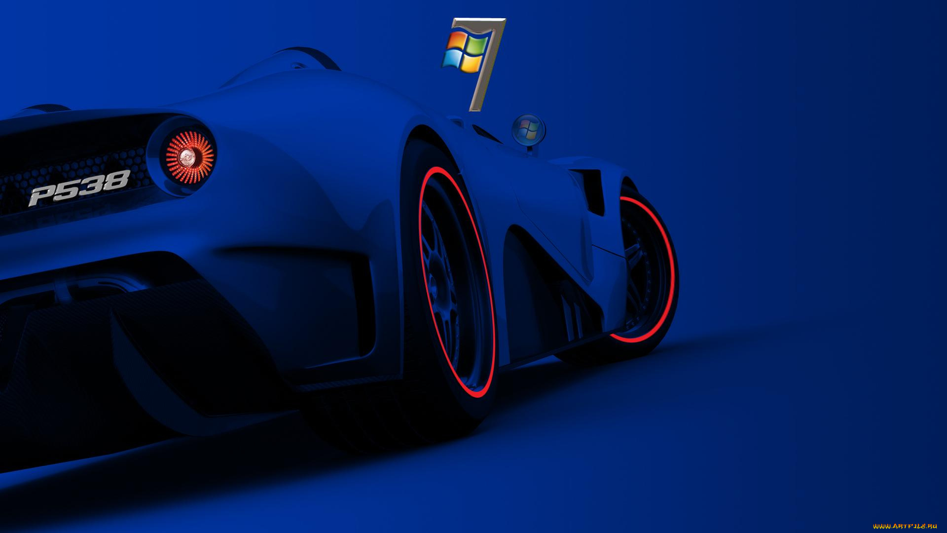 компьютеры, windows, 7, , vienna, фон, логотип