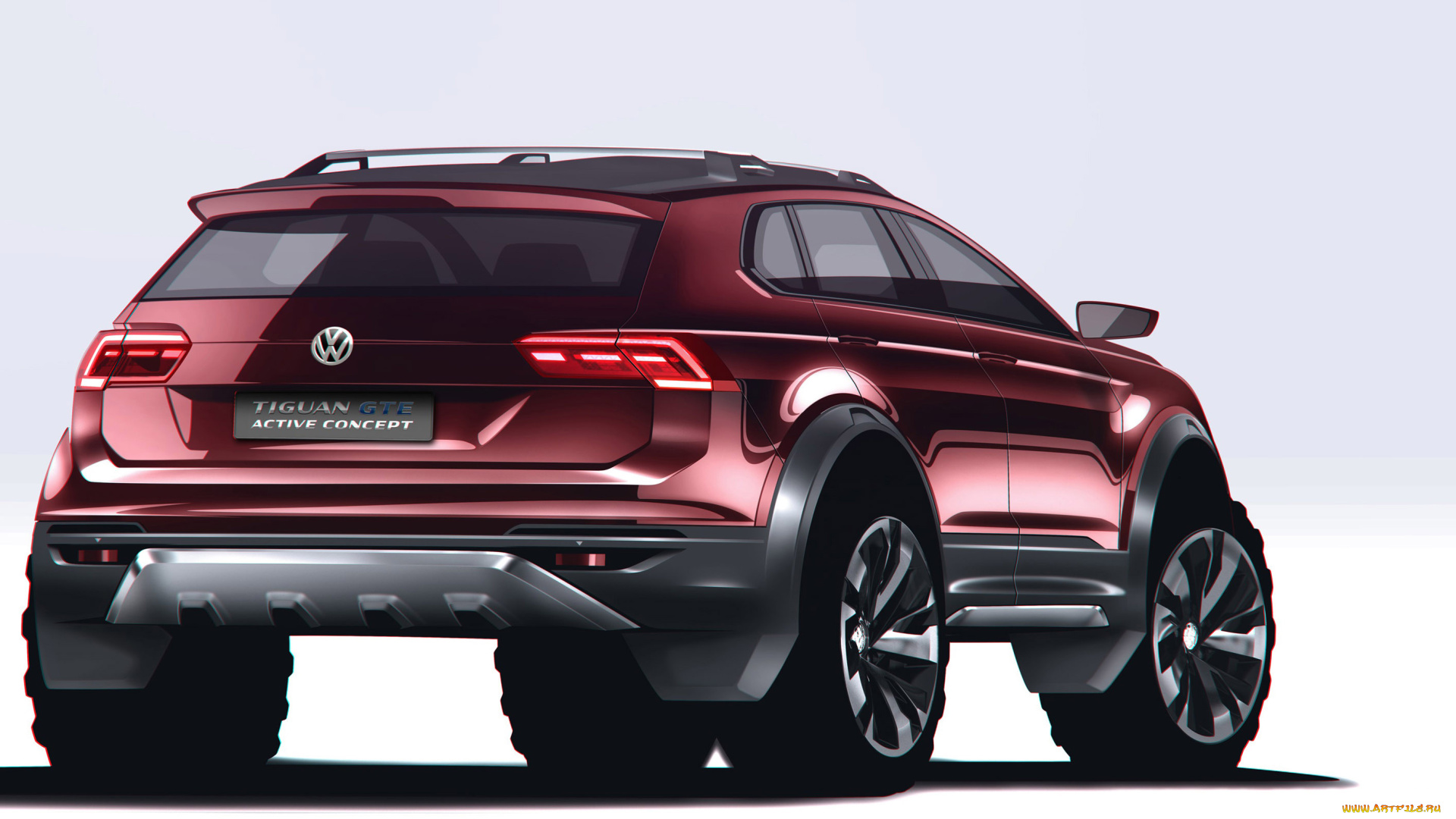volkswagen, tiguan, gte, active, concept, 2017, автомобили, 3д, 2017, volkswagen, concept, gte, active, tiguan