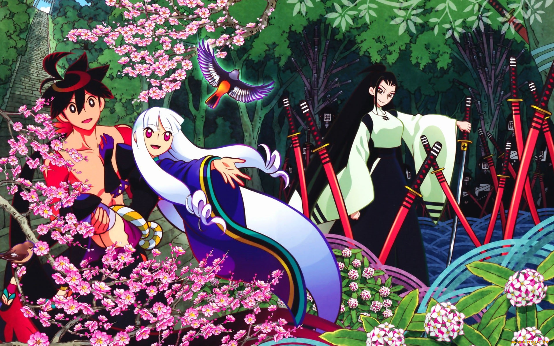 аниме, katanagatari, персонажи