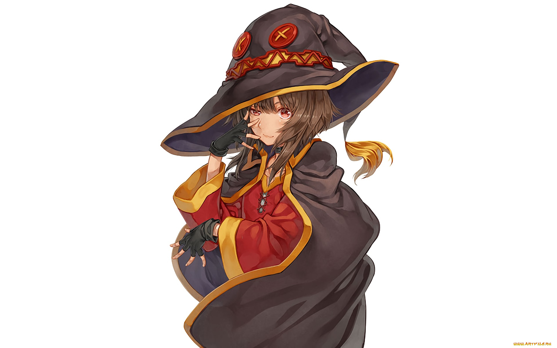 аниме, kono, subarashii, sekai, ni, shukufuku, wo, фон, взгляд, девушка