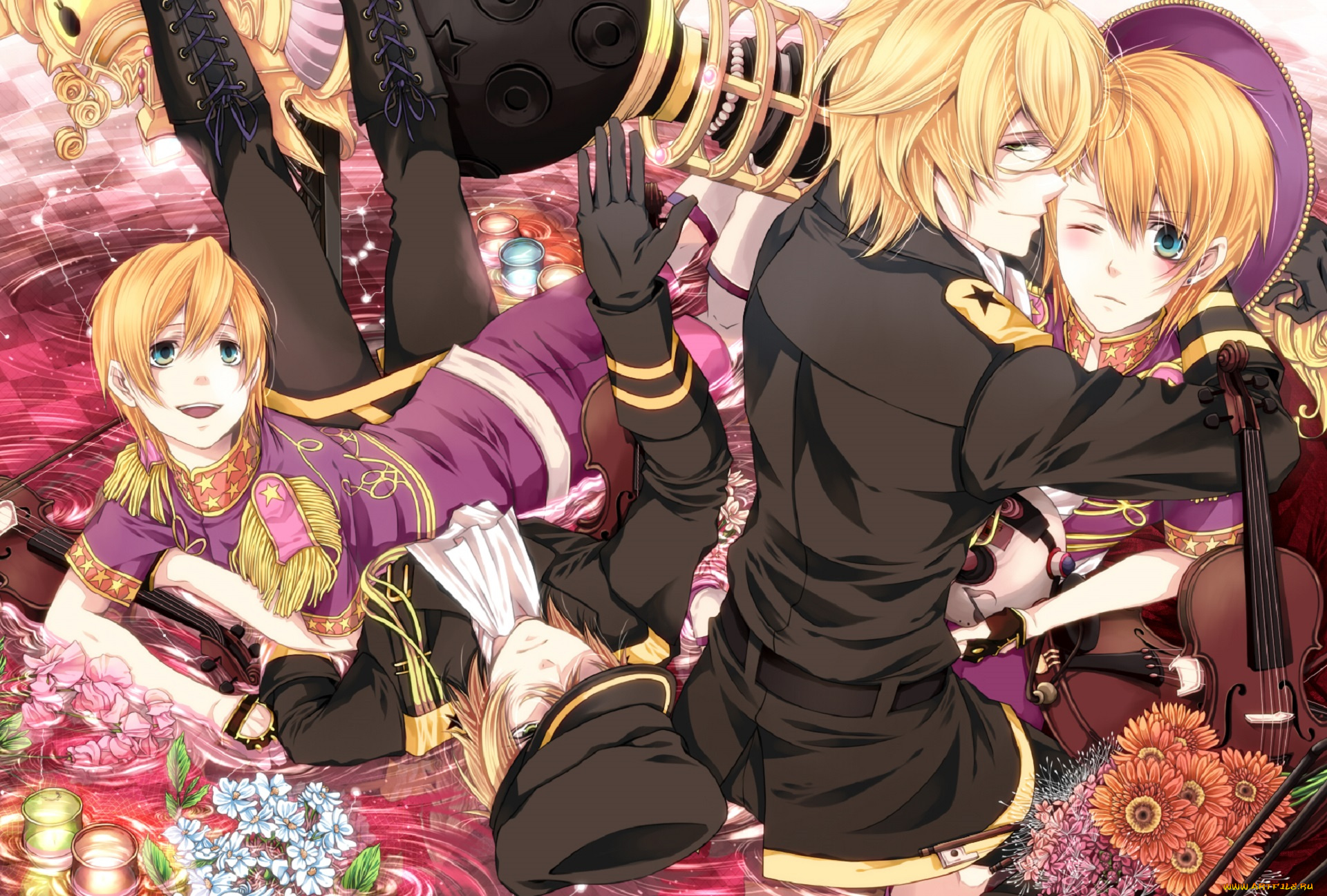 аниме, uta, no, prince-sama, парни