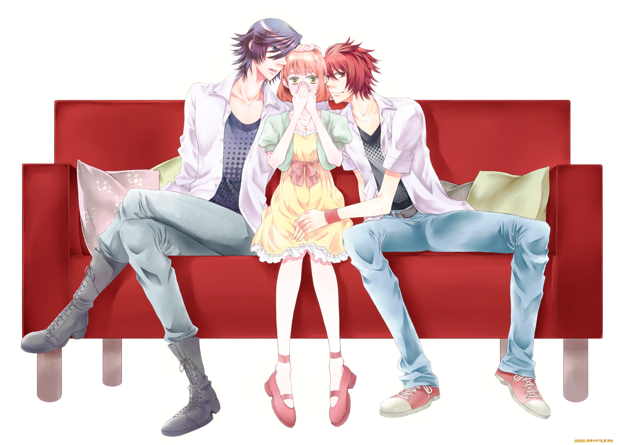 аниме, uta, no, prince-sama, парни