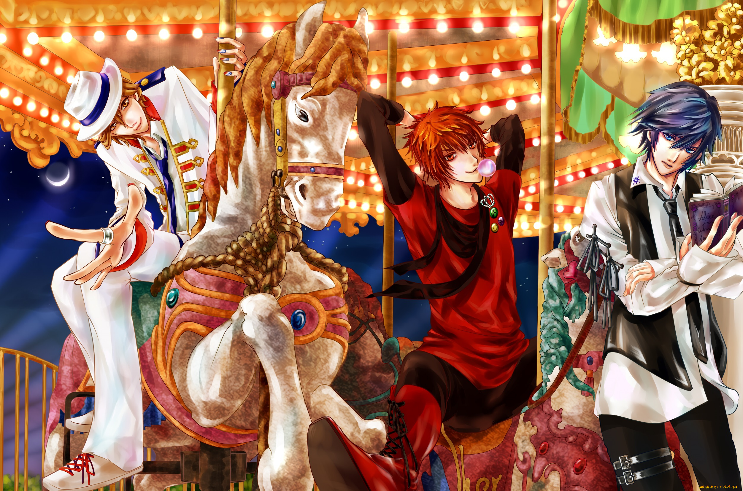 аниме, uta, no, prince-sama, парни