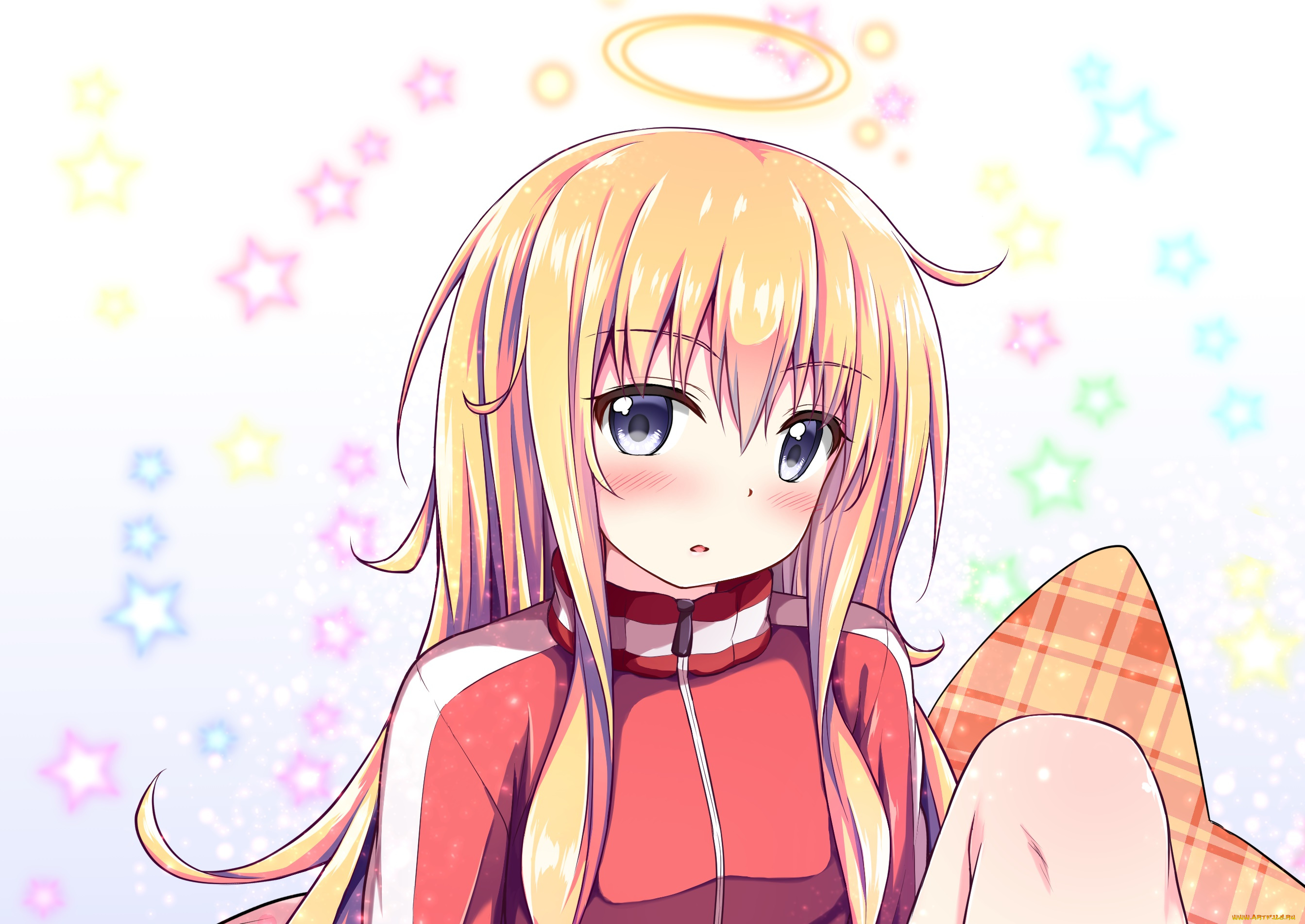 аниме, gabriel, dropout, фон, взгляд, девушка