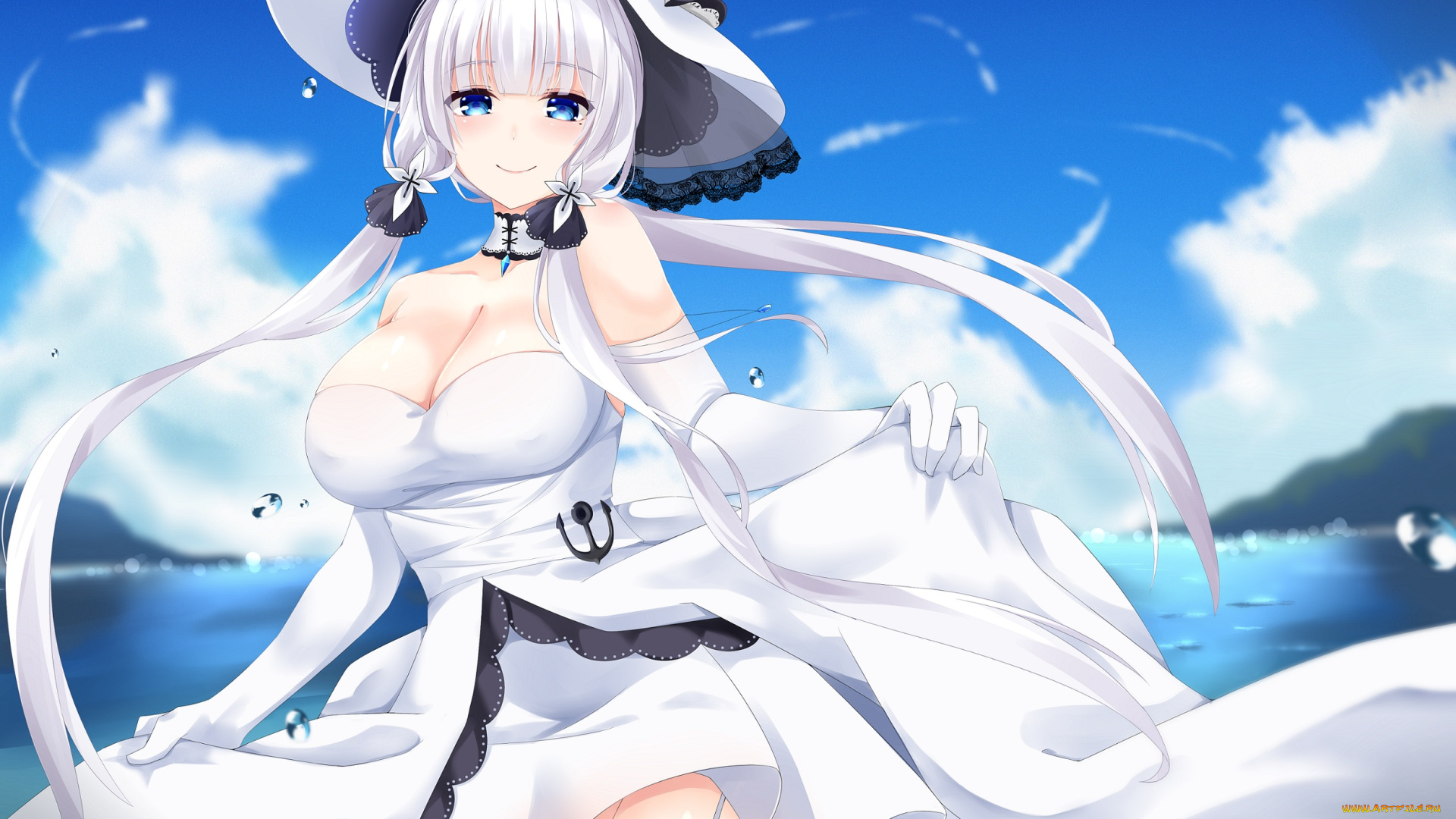 аниме, azur, lane, девушка